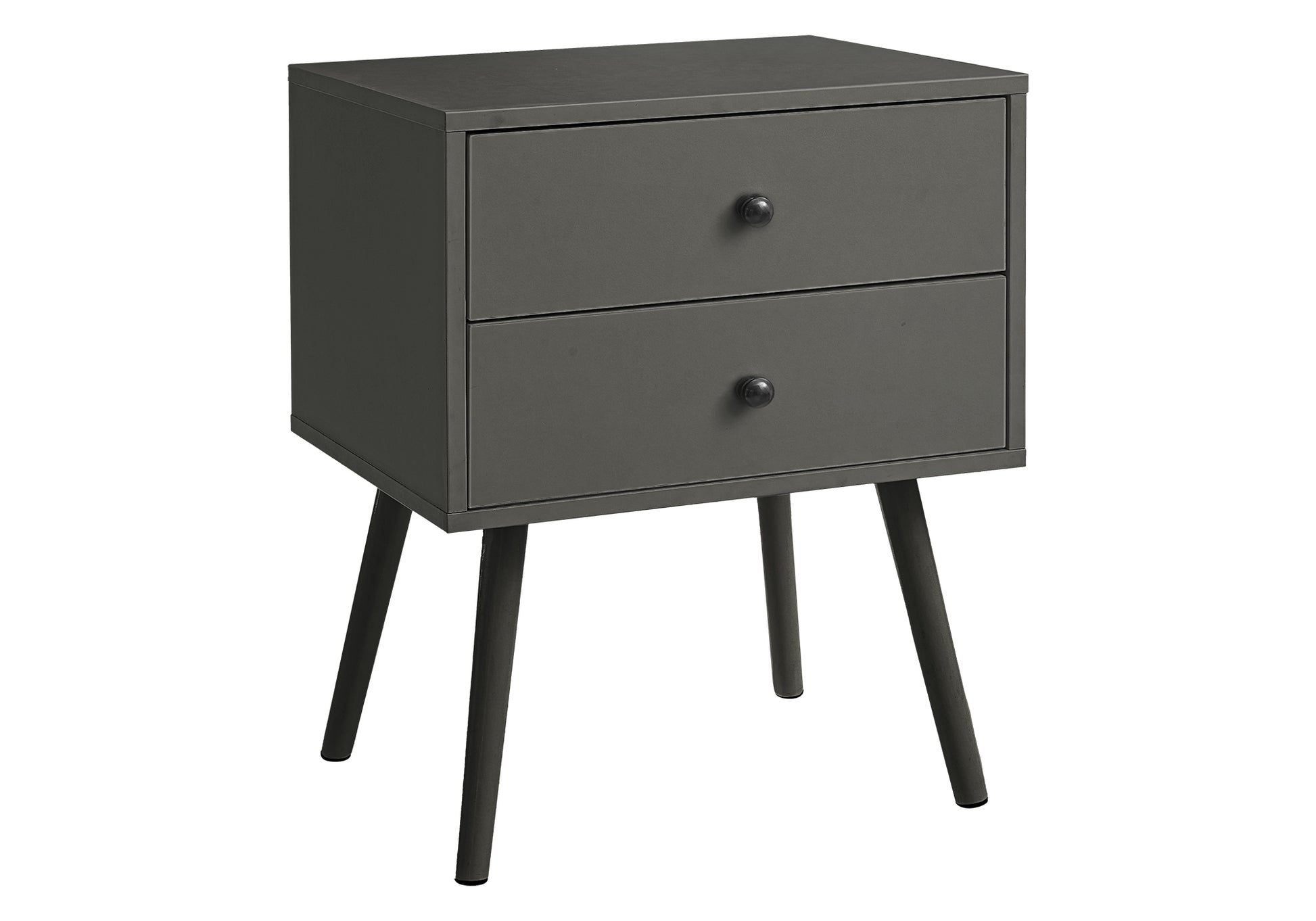White End Table with 2 Drawers 24"H-Accent Table-DECOROLALA
