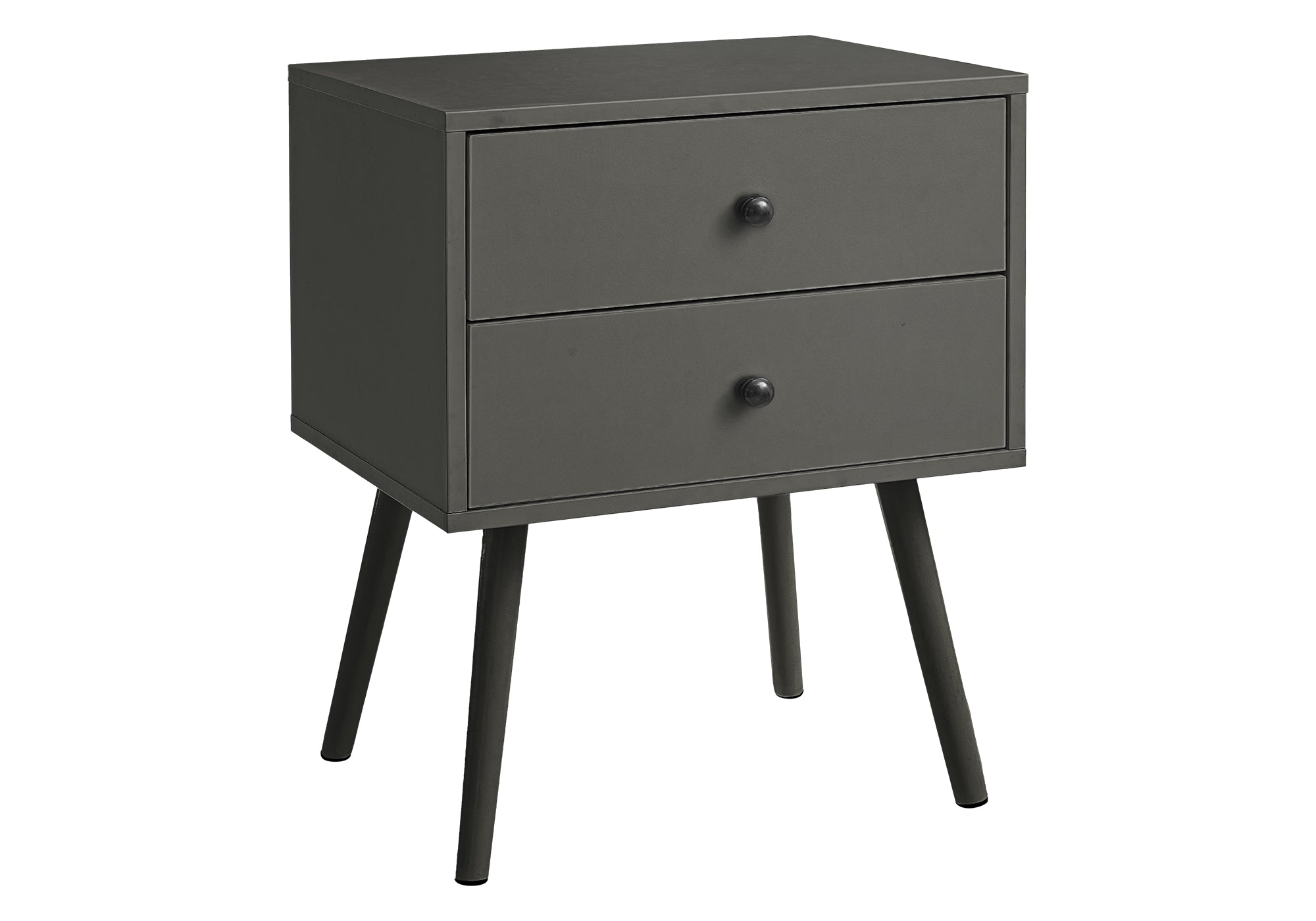 White End Table with 2 Drawers 24"H-Accent Table-DECOROLALA