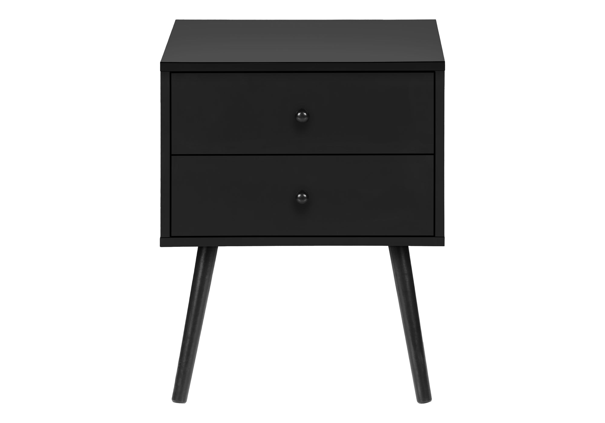 White End Table with 2 Drawers 24"H-Accent Table-DECOROLALA