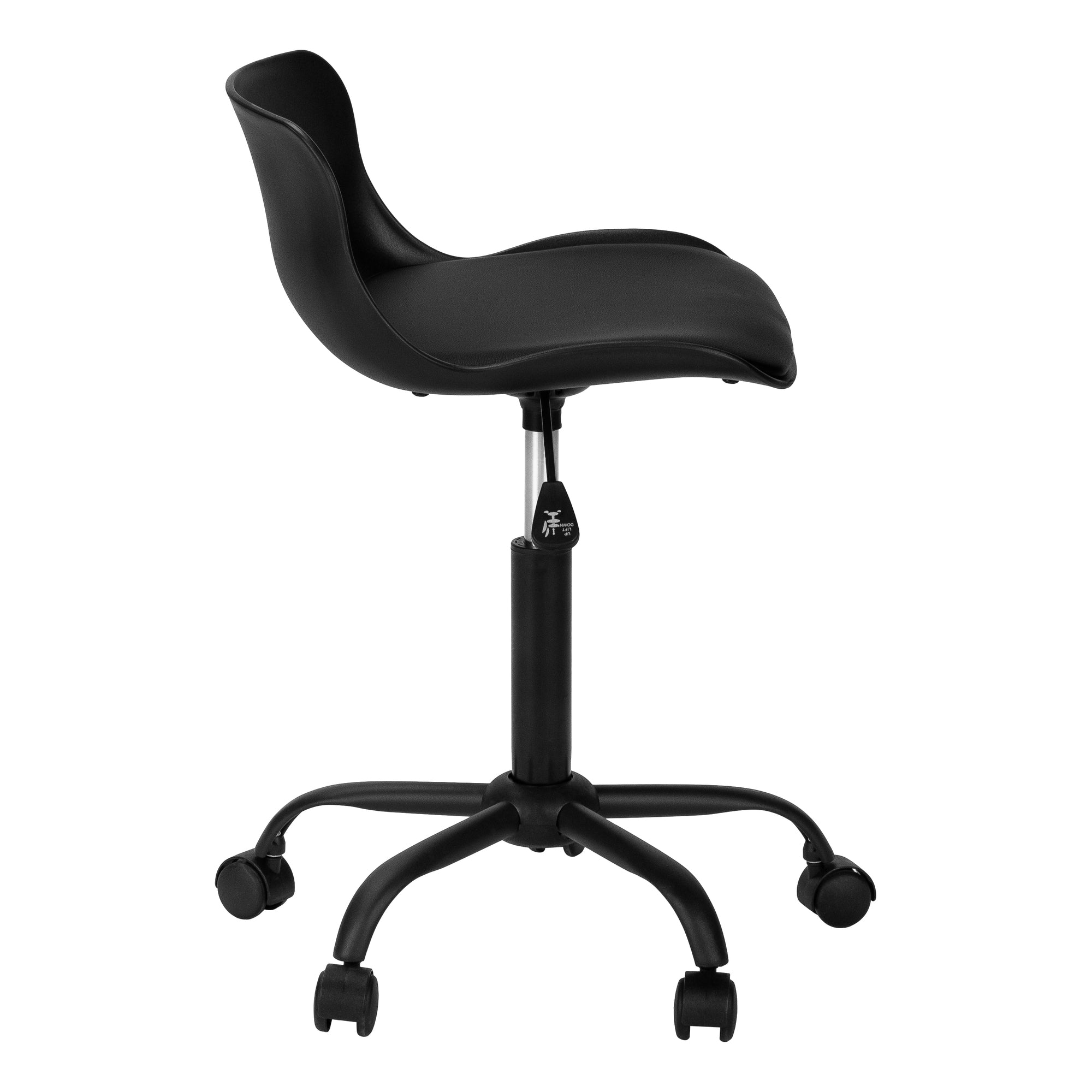 White Juvenile Office Chair - Low-Back Ergonomic-Computer Desk-DECOROLALA