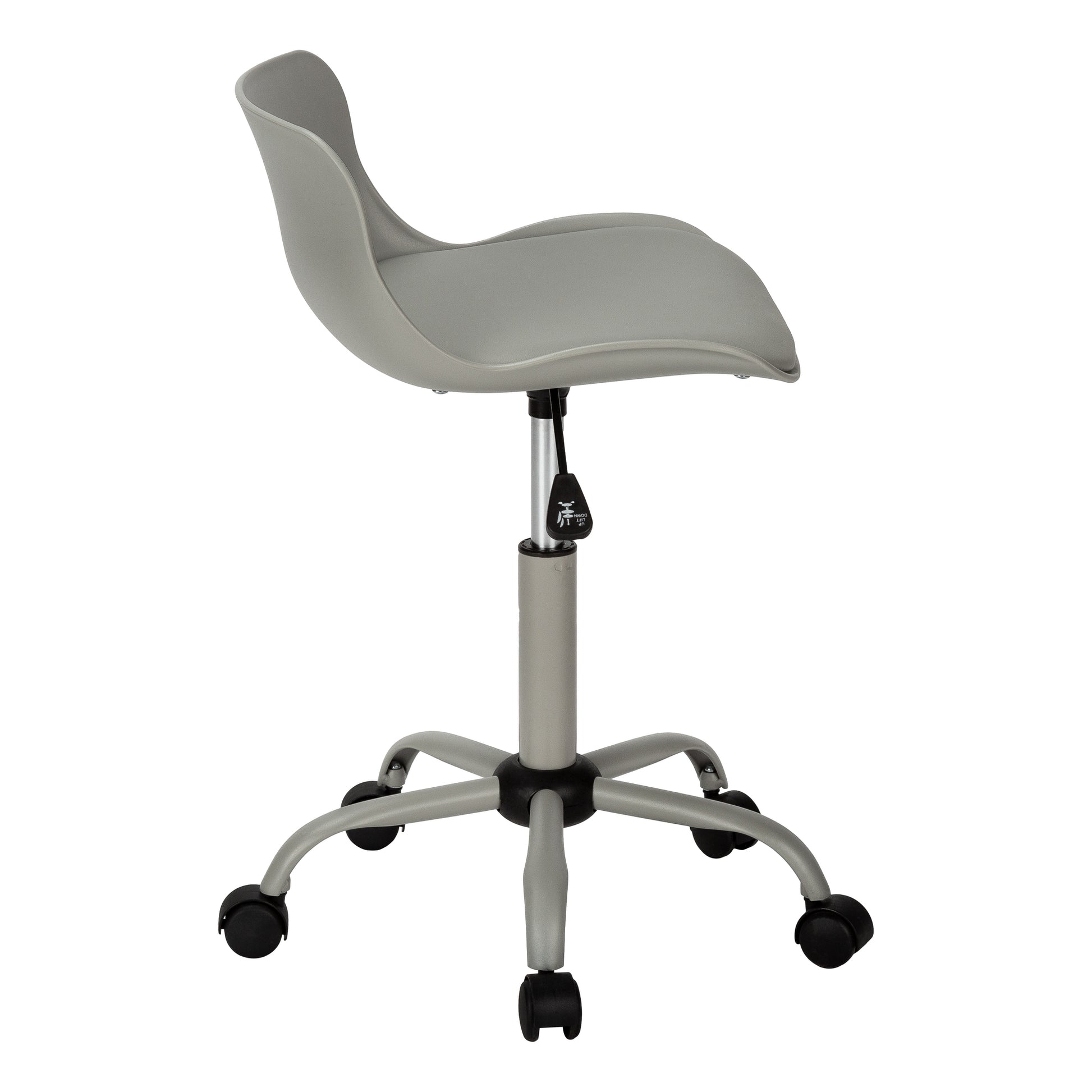 White Juvenile Office Chair - Low-Back Ergonomic-Computer Desk-DECOROLALA