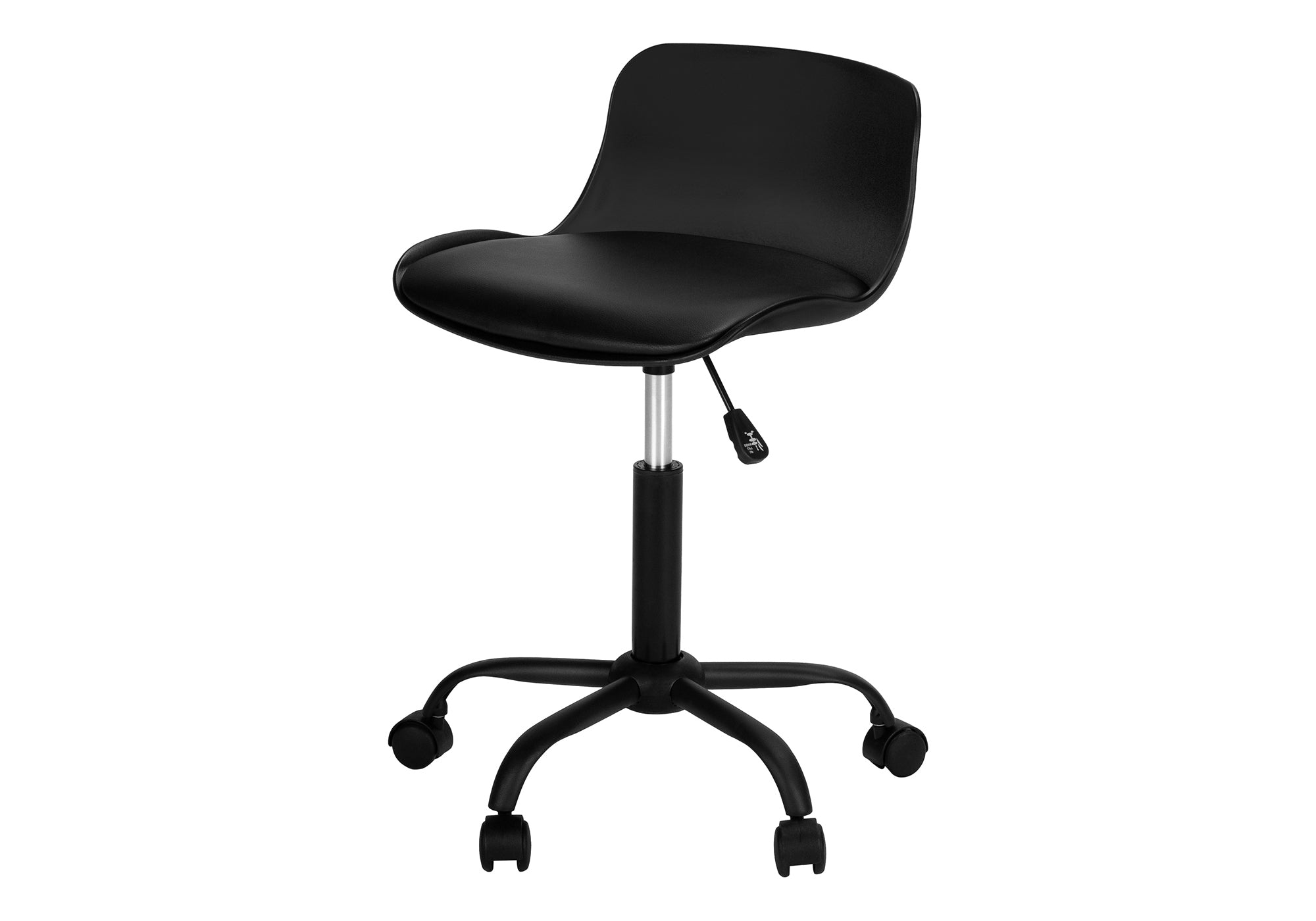 White Juvenile Office Chair - Low-Back Ergonomic-Computer Desk-DECOROLALA