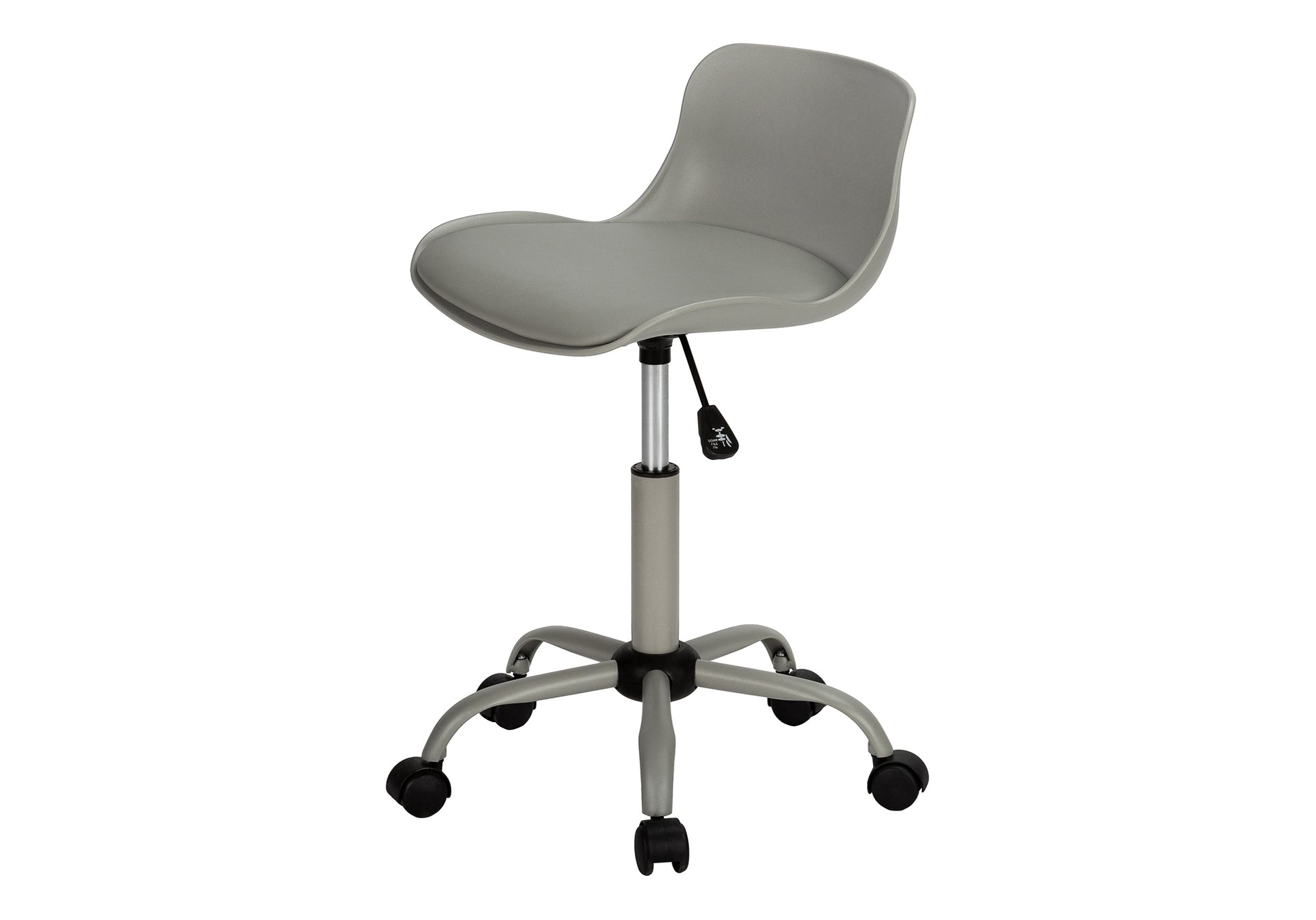 White Juvenile Office Chair - Low-Back Ergonomic-Computer Desk-DECOROLALA
