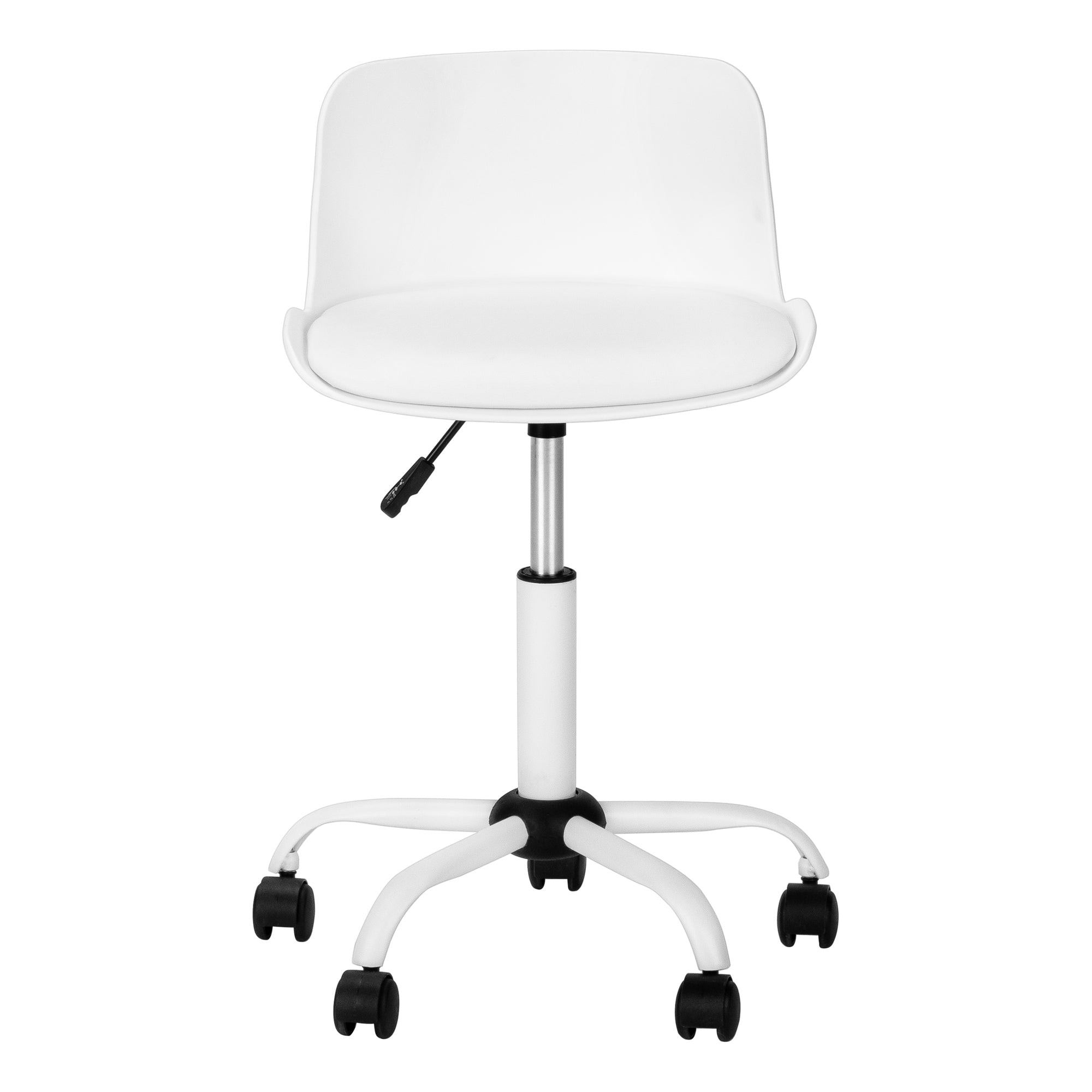 White Juvenile Office Chair - Low-Back Ergonomic-Computer Desk-DECOROLALA