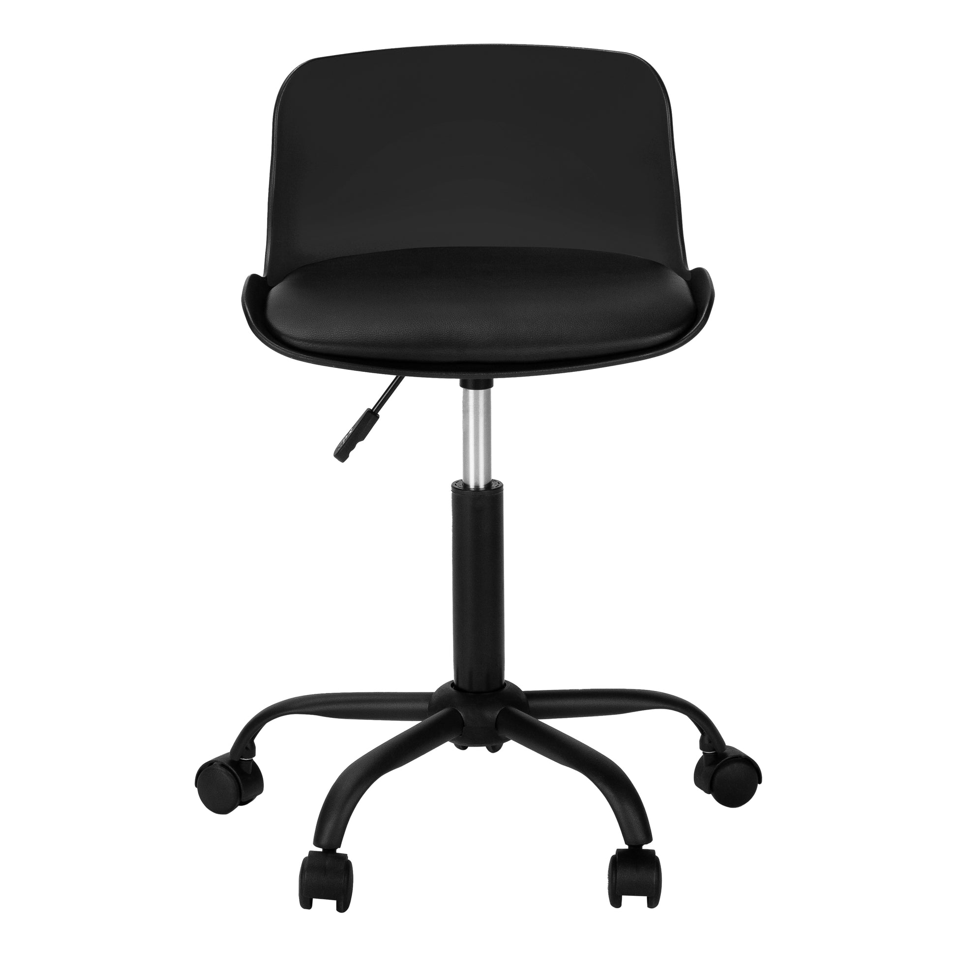 White Juvenile Office Chair - Low-Back Ergonomic-Computer Desk-DECOROLALA