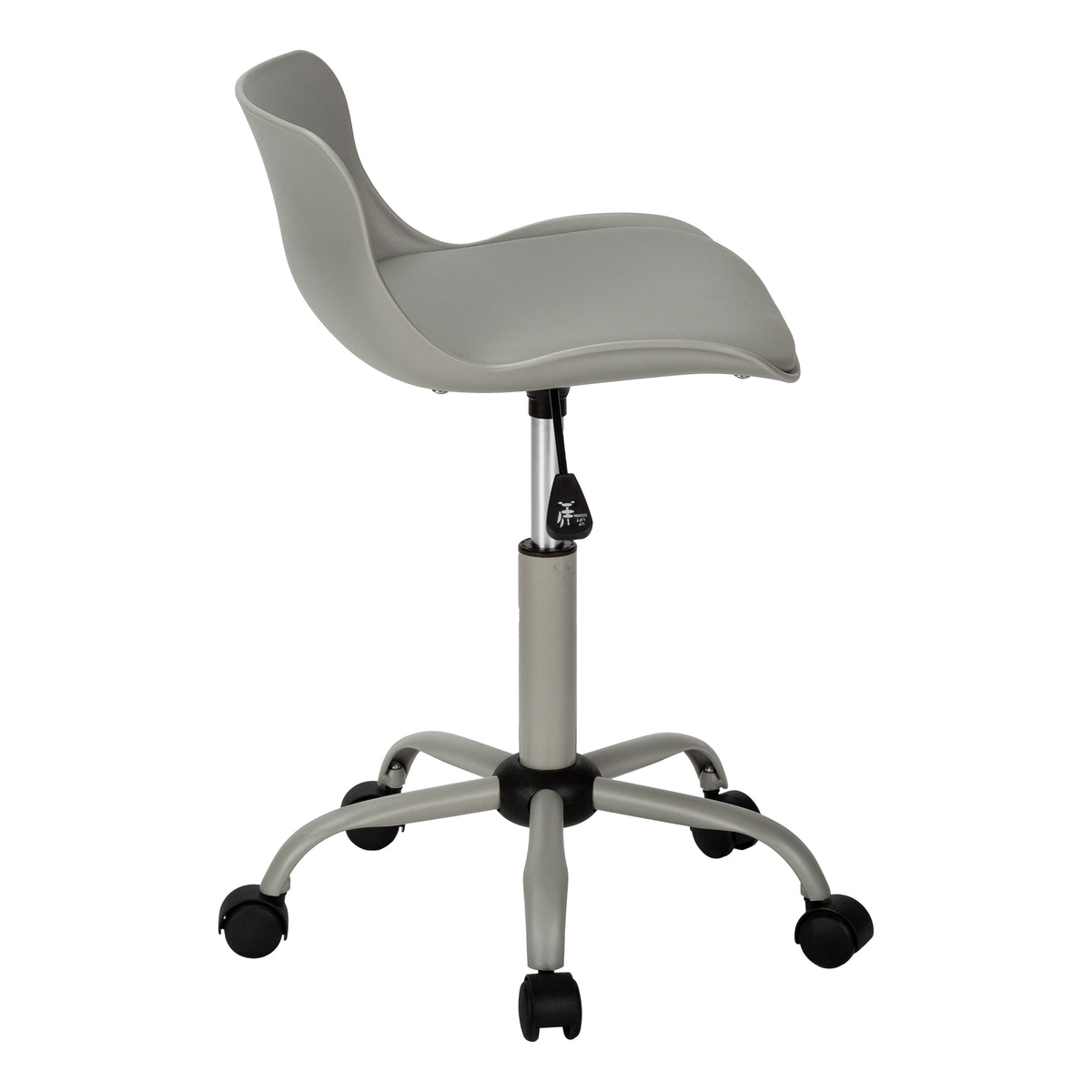White Juvenile Office Chair - Low-Back Ergonomic-Computer Desks-DECOROLALA