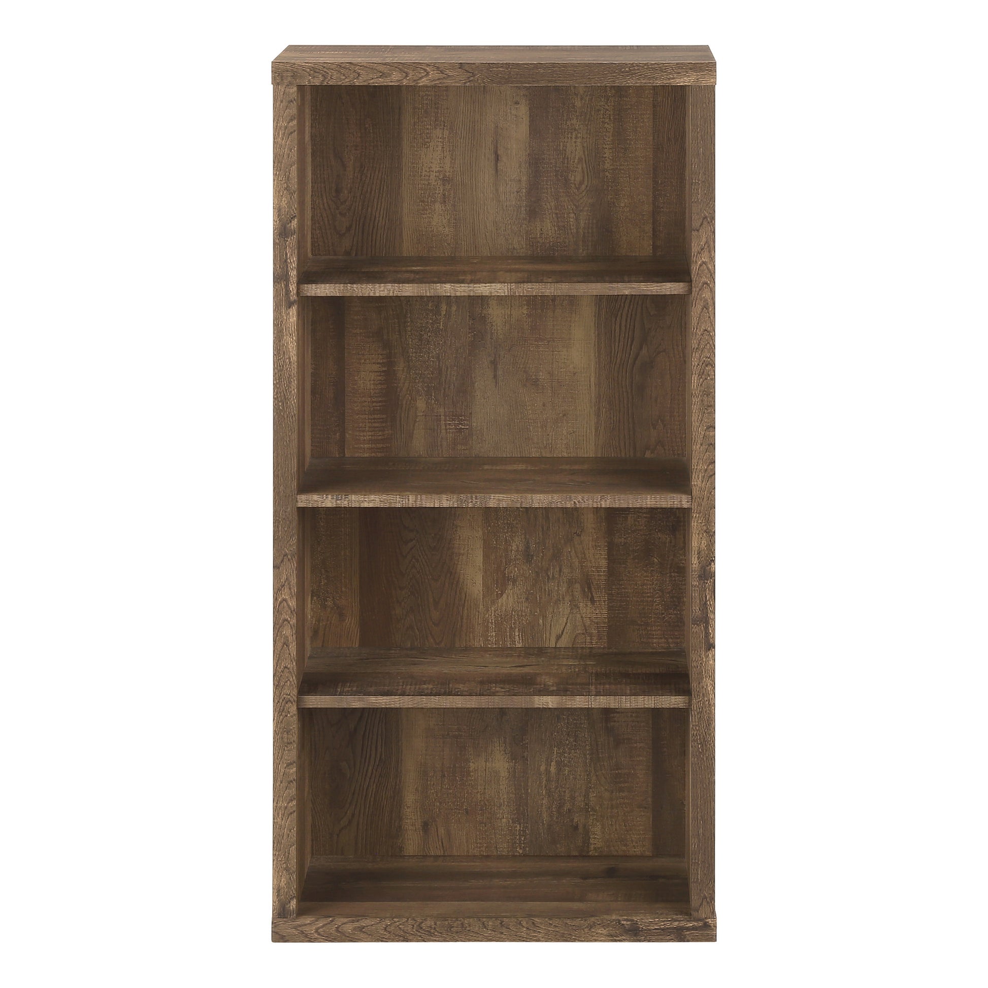 White Wood Adjustable Four Tier Bookcase-Bookcases-DECOROLALA