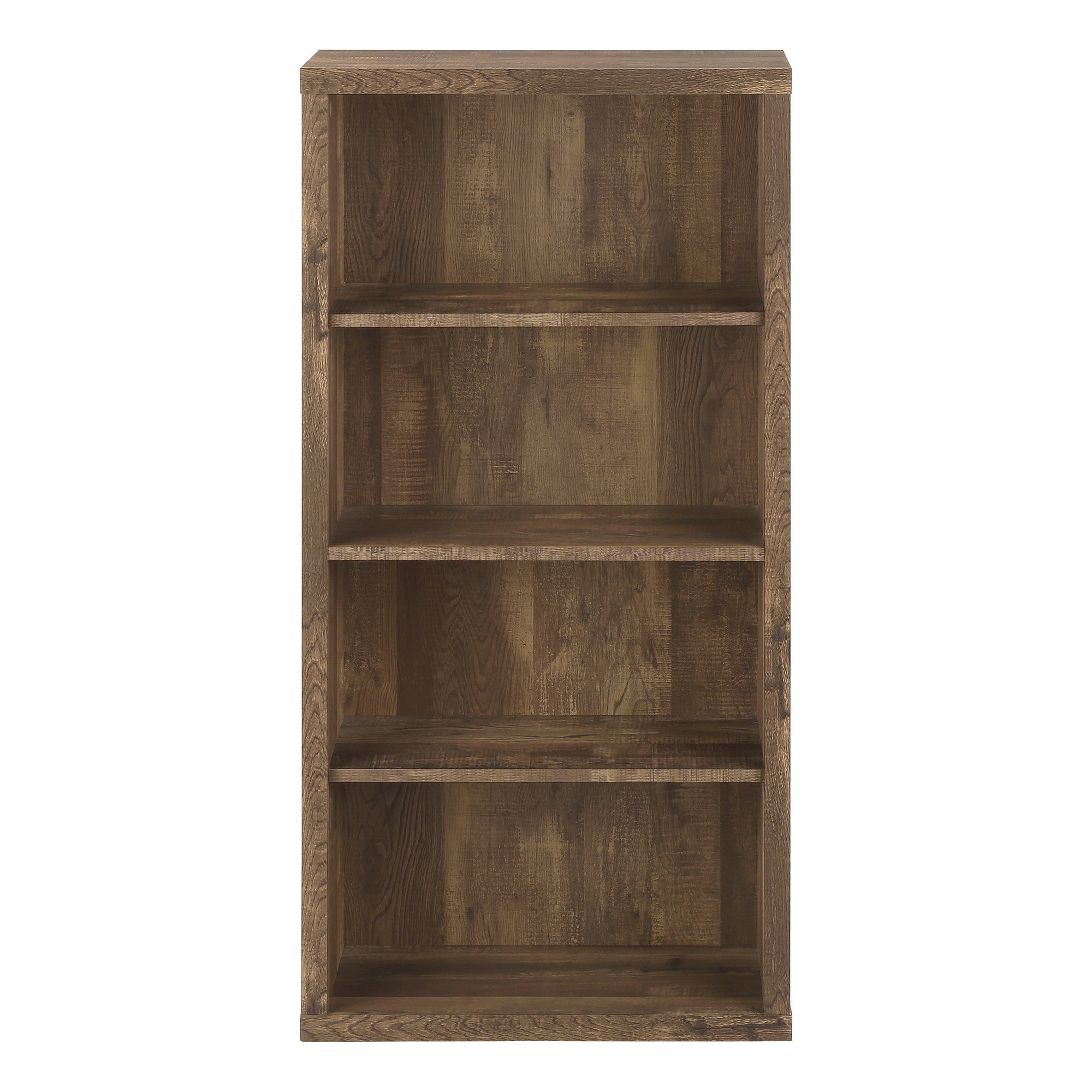 White Wood Adjustable Four Tier Bookcase-Bookcases-DECOROLALA