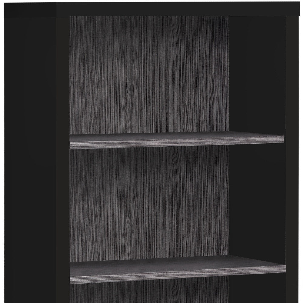 White Wood Adjustable Four Tier Bookcase-Bookcases-DECOROLALA
