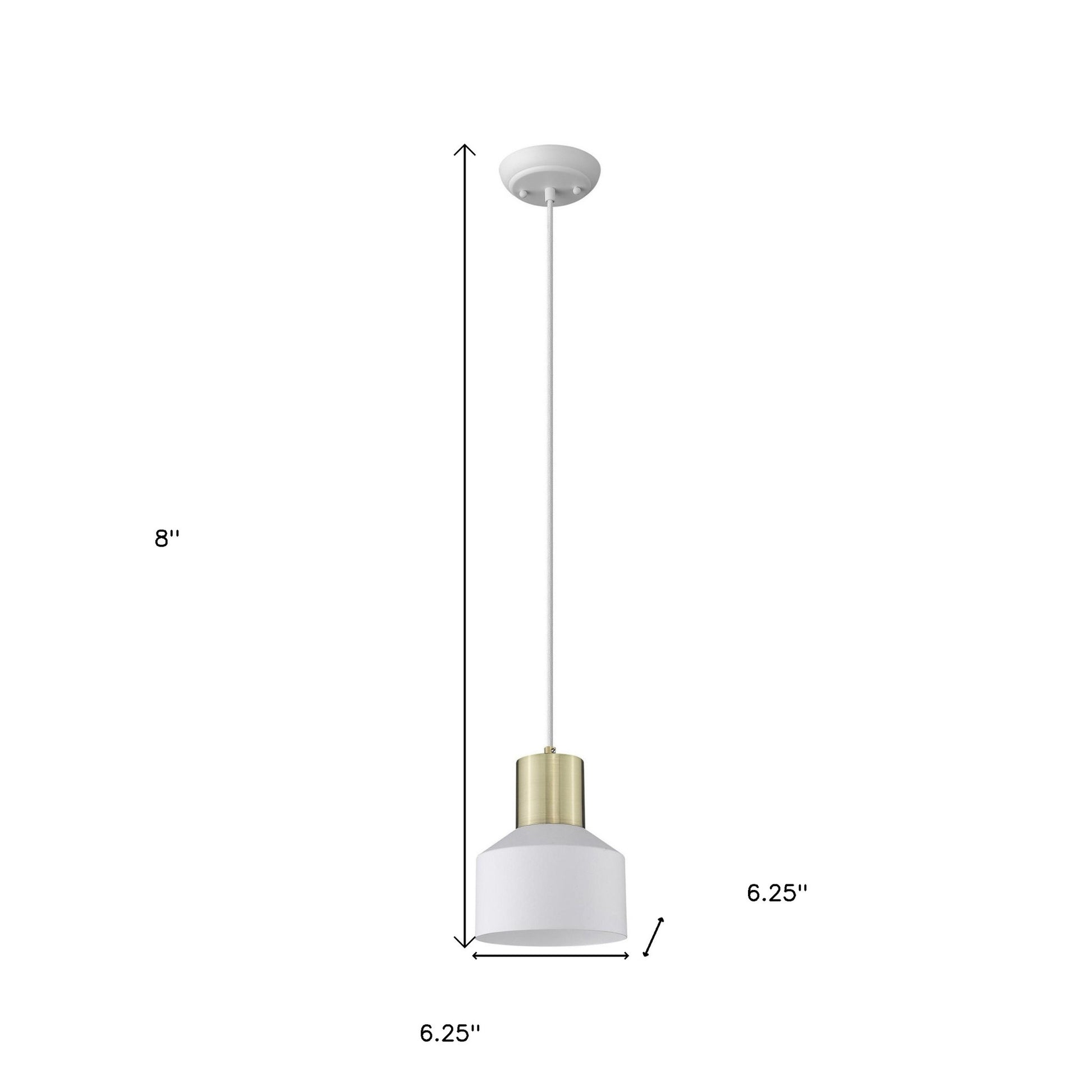 White and Gold Pendant Hanging Light-Pendants-Hanging Lights-DECOROLALA