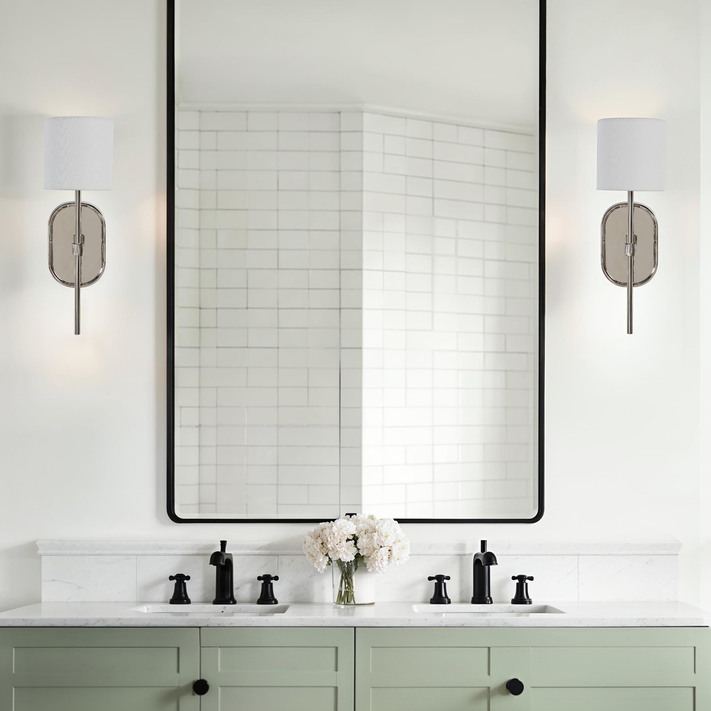 Whitney 17.5" Height Wall Sconce, Grey-Wall Sconce-DECOROLALA