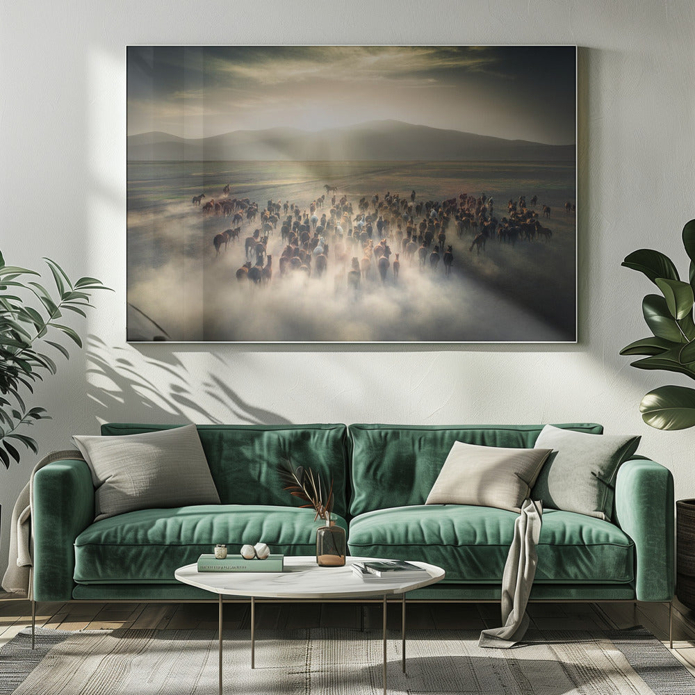 Wild Horses by Cuma Cevik Wall Art-canvas-DECOROLALA