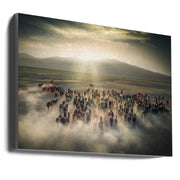 Wild Horses by Cuma Cevik Wall Art-canvas-DECOROLALA