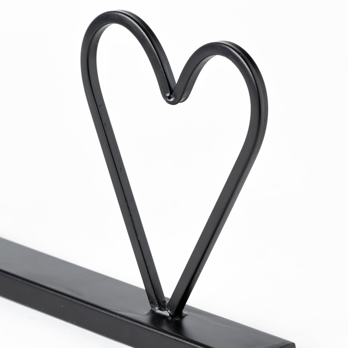 Wild at Heart Black Metal Sign - 24"L x 1"W-Objects-DECOROLALA