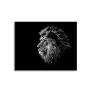 Wildlife Canvas Art Lion Head Blue Eye 48x36-Wall Art-DECOROLALA