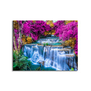 Wildlife Waterfalls Landscape Canvas Wall Art 48x36-Wall Art-DECOROLALA