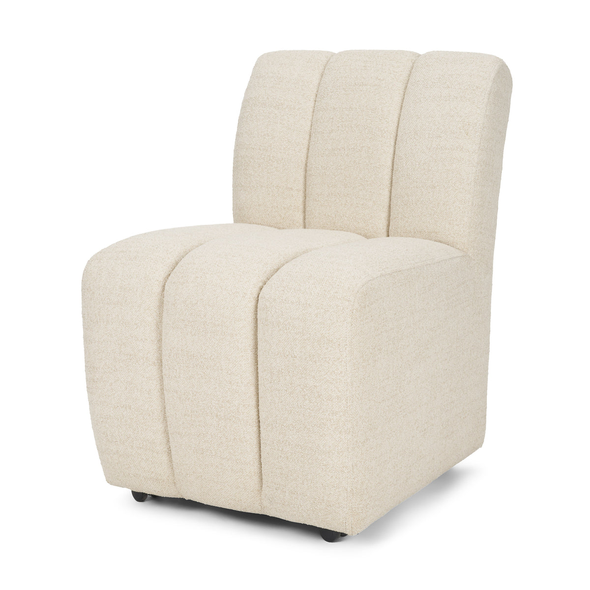 Wilkins Barrel Back Dining Arm Chair - Fabric and Wood-Dining Chairs-DECOROLALA