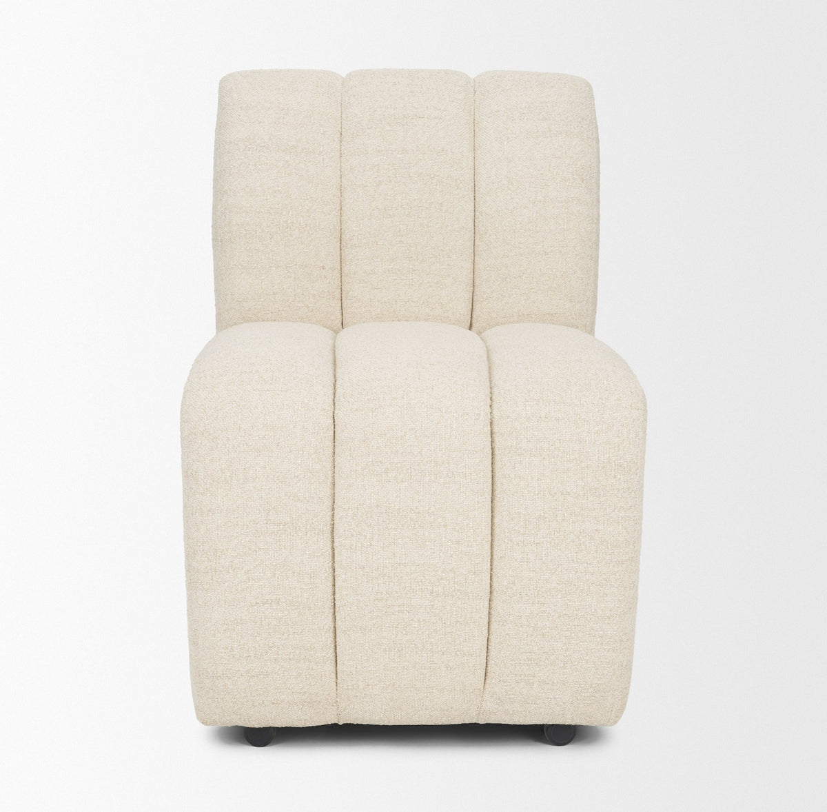 Wilkins Barrel Back Dining Arm Chair | Fabric w/ Wood-Dining Chairs-DECOROLALA