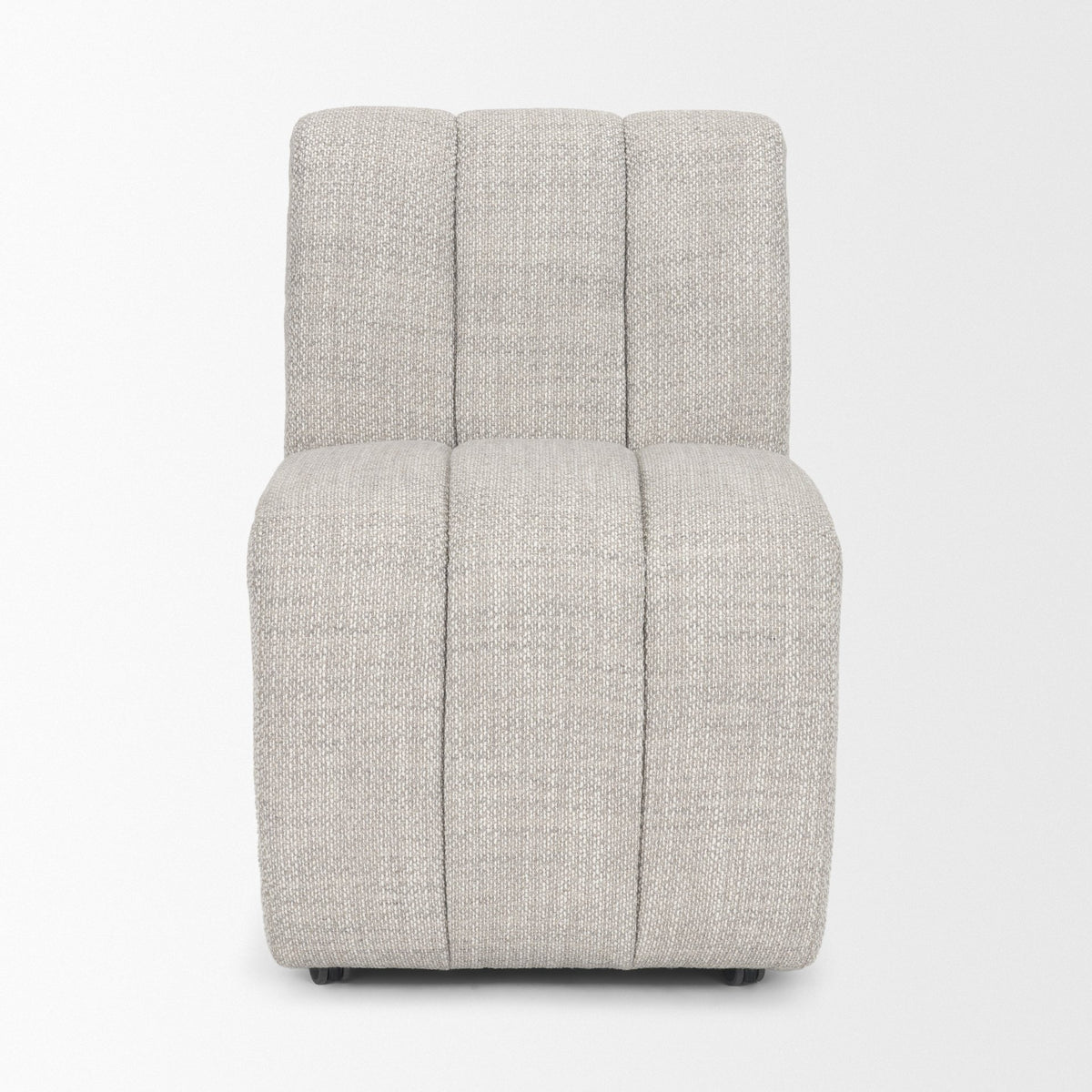 Wilkins Barrel Back Dining Arm Chair | Fabric w/ Wood-Dining Chairs-DECOROLALA