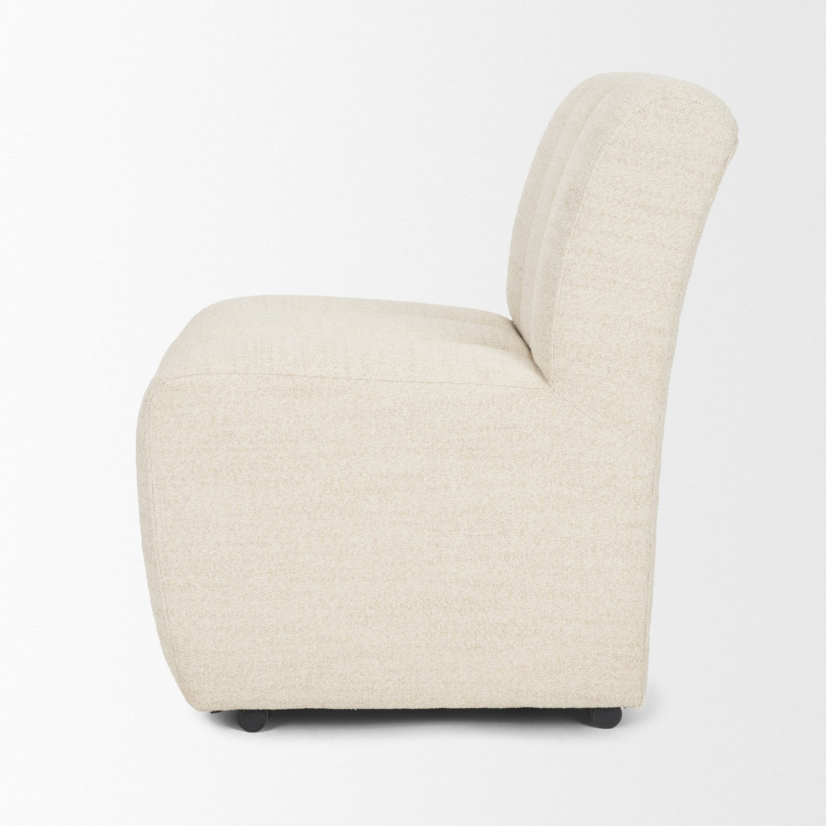 Wilkins Barrel Back Dining Arm Chair | Fabric w/ Wood-Dining Chairs-DECOROLALA