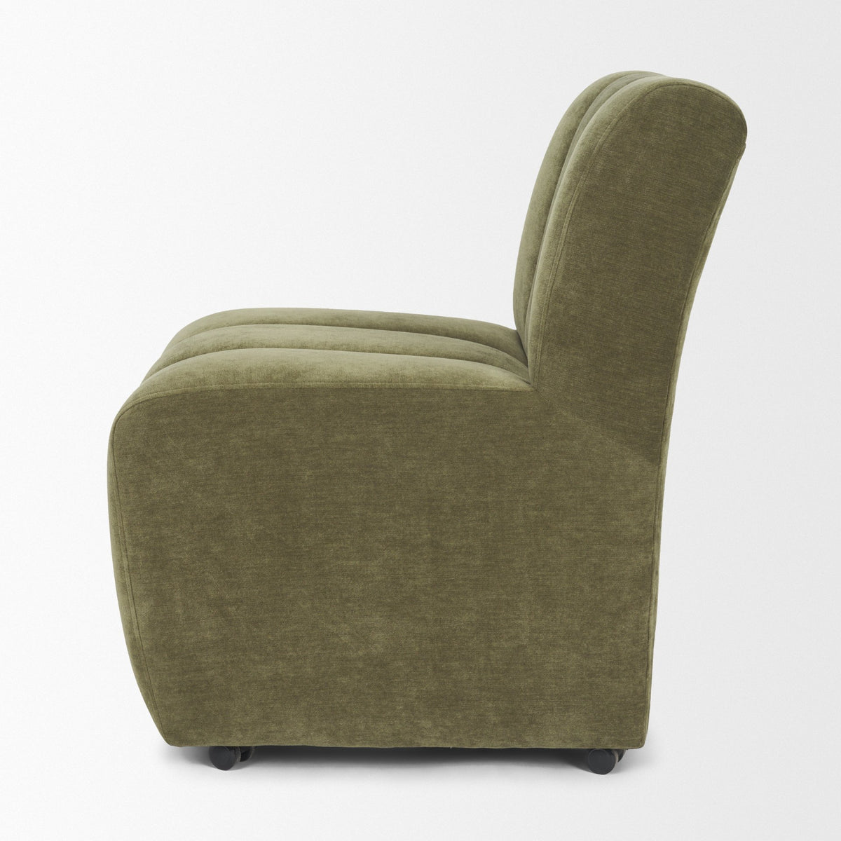 Wilkins Barrel Back Dining Arm Chair | Fabric w/ Wood-Dining Chairs-DECOROLALA