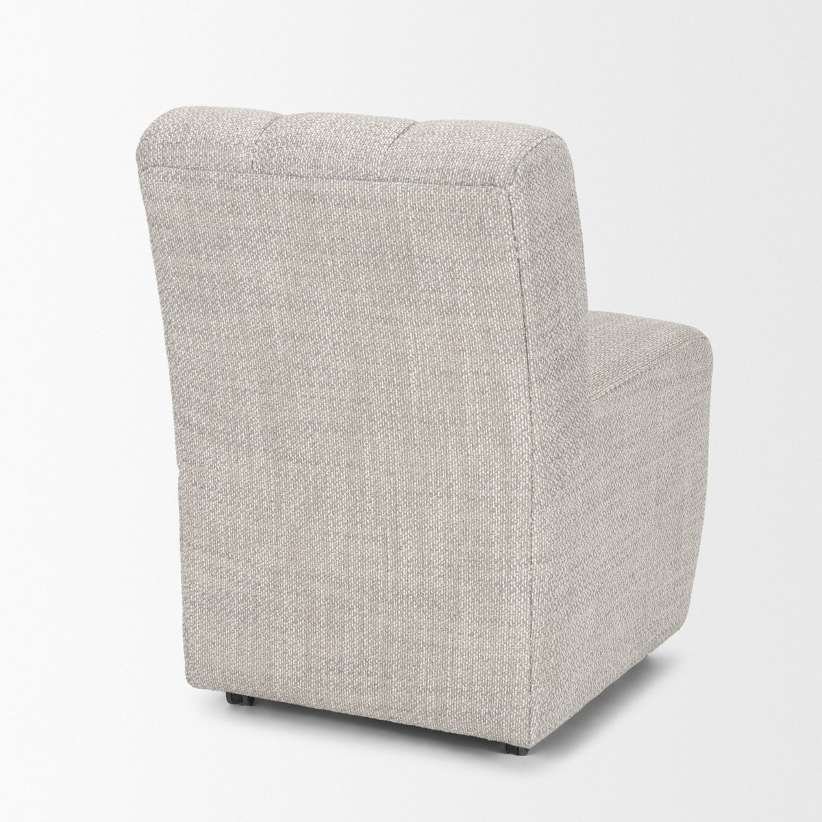 Wilkins Barrel Back Dining Arm Chair | Fabric w/ Wood-Dining Chairs-DECOROLALA