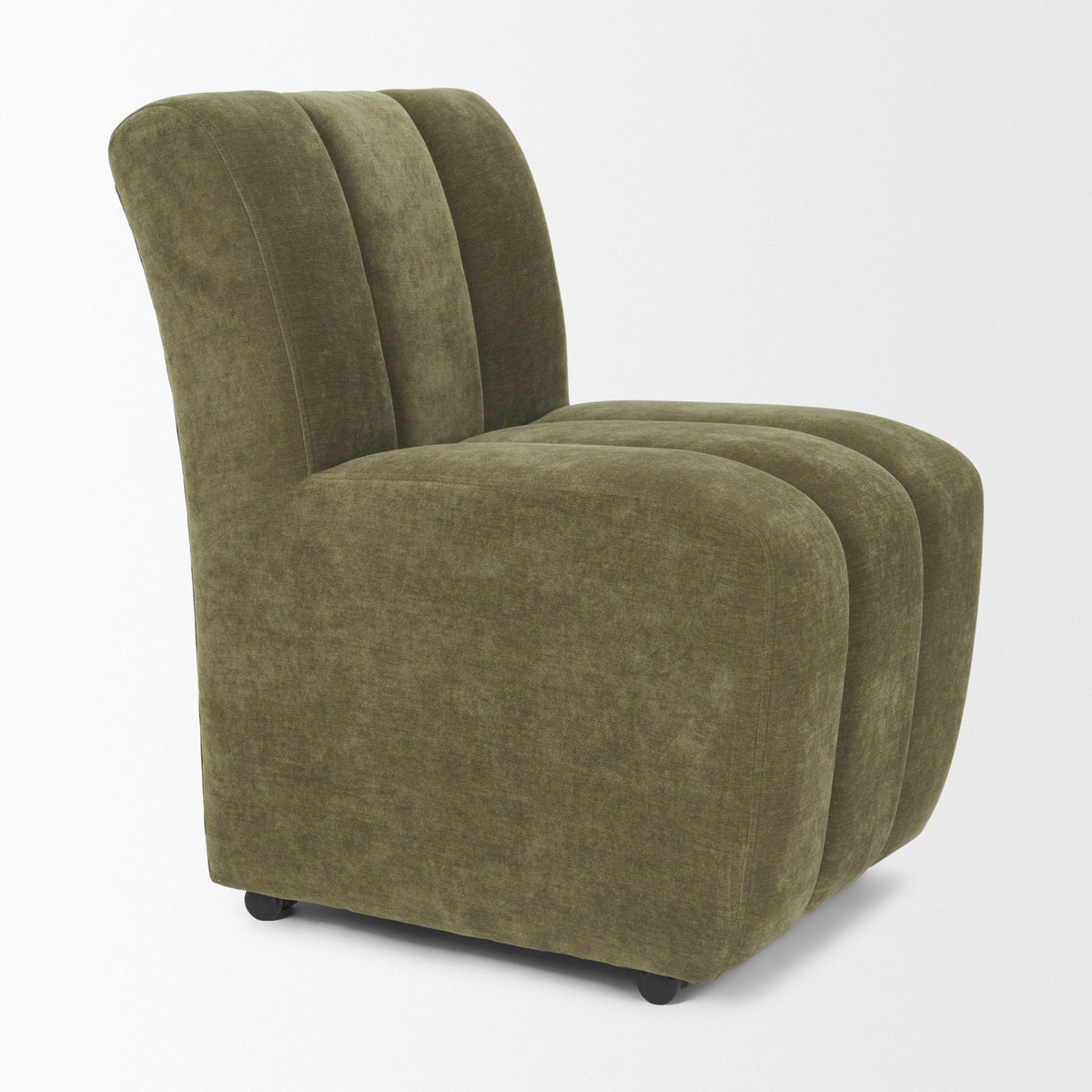 Wilkins Barrel Back Dining Arm Chair | Fabric w/ Wood-Dining Chairs-DECOROLALA