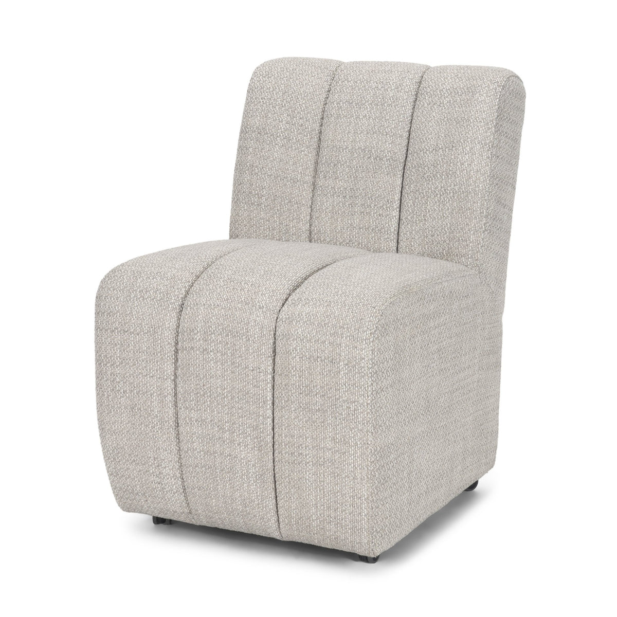 Wilkins Barrel Back Dining Arm Chair | Fabric w/ Wood-Dining Chairs-DECOROLALA