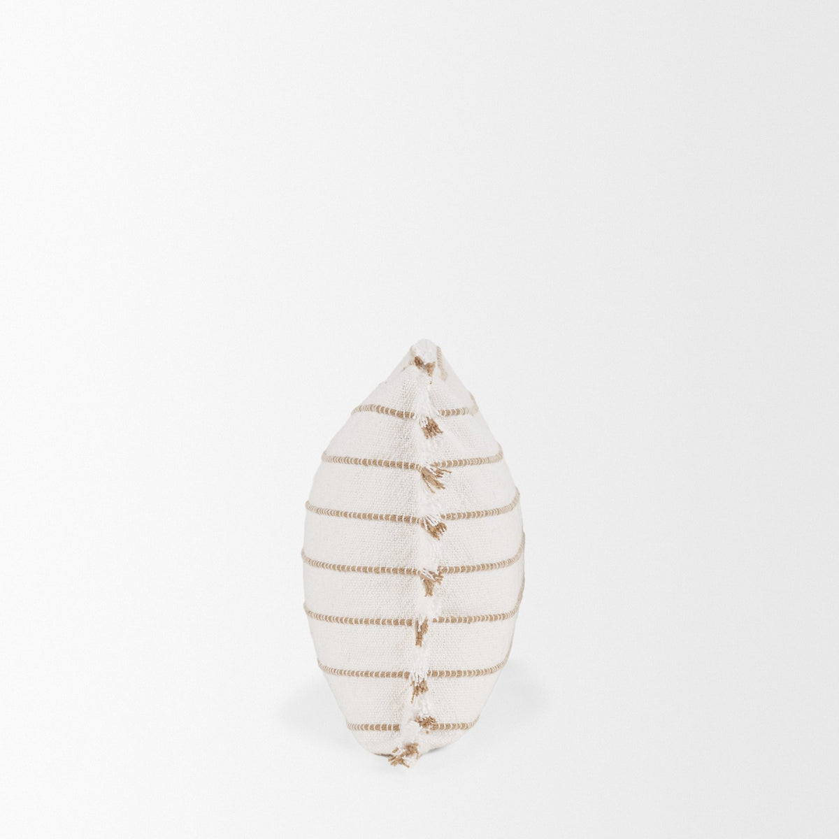 Willow 14x26 Lumbar Cream w/ Camel Stripes Decorative Pillow Cover-Decorative Pillows-DECOROLALA
