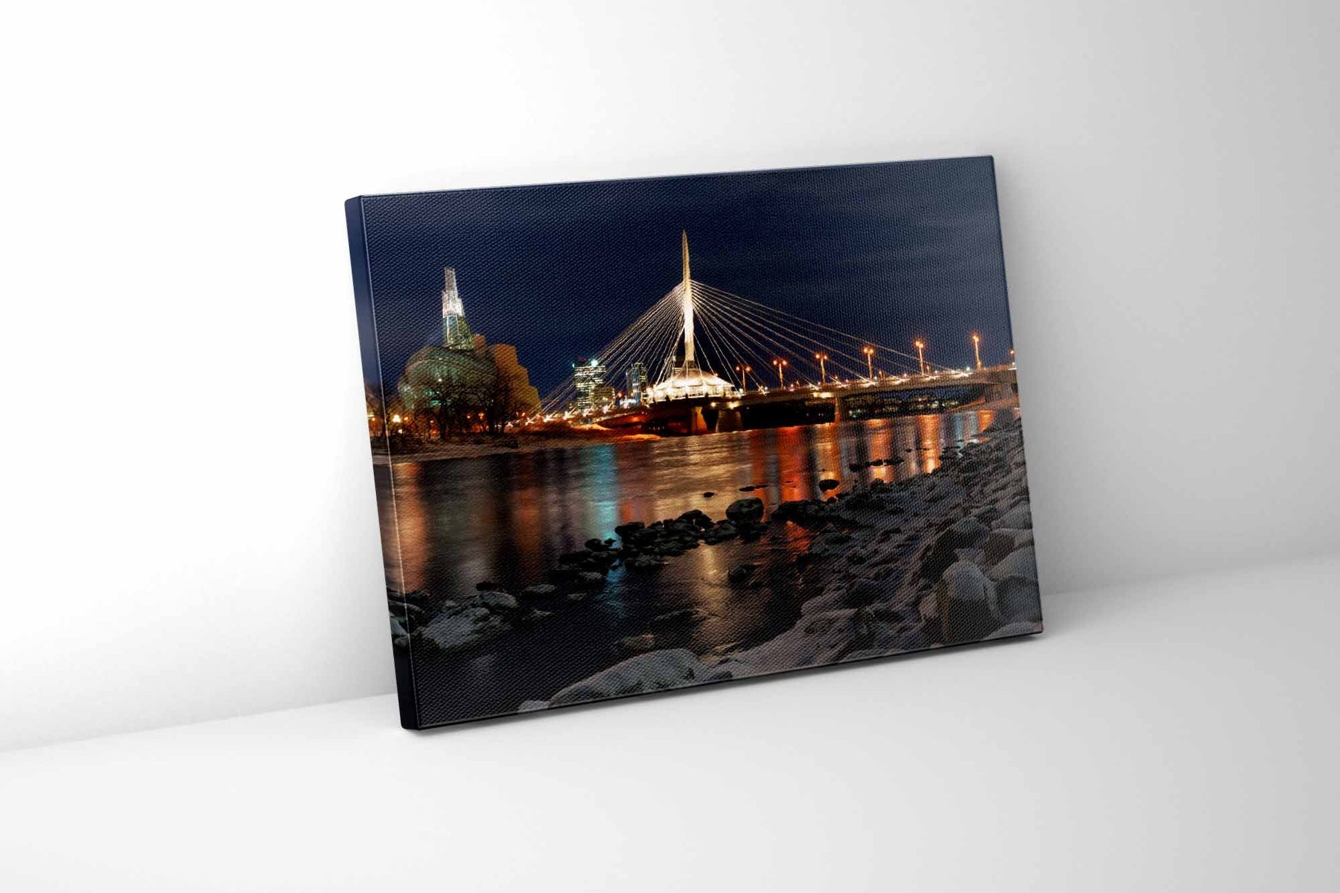 Winnipeg Skyline Canvas Print - Ready to Hang-Wall Art-DECOROLALA