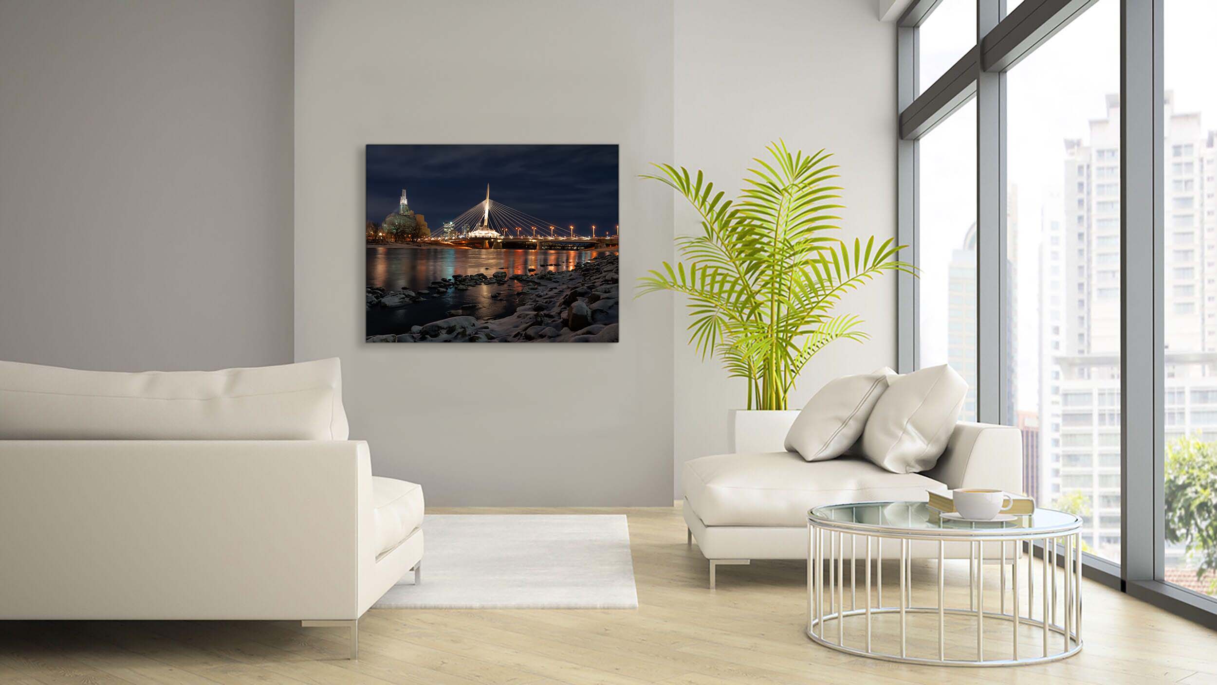 Winnipeg Skyline Canvas Print - Ready to Hang-Wall Art-DECOROLALA