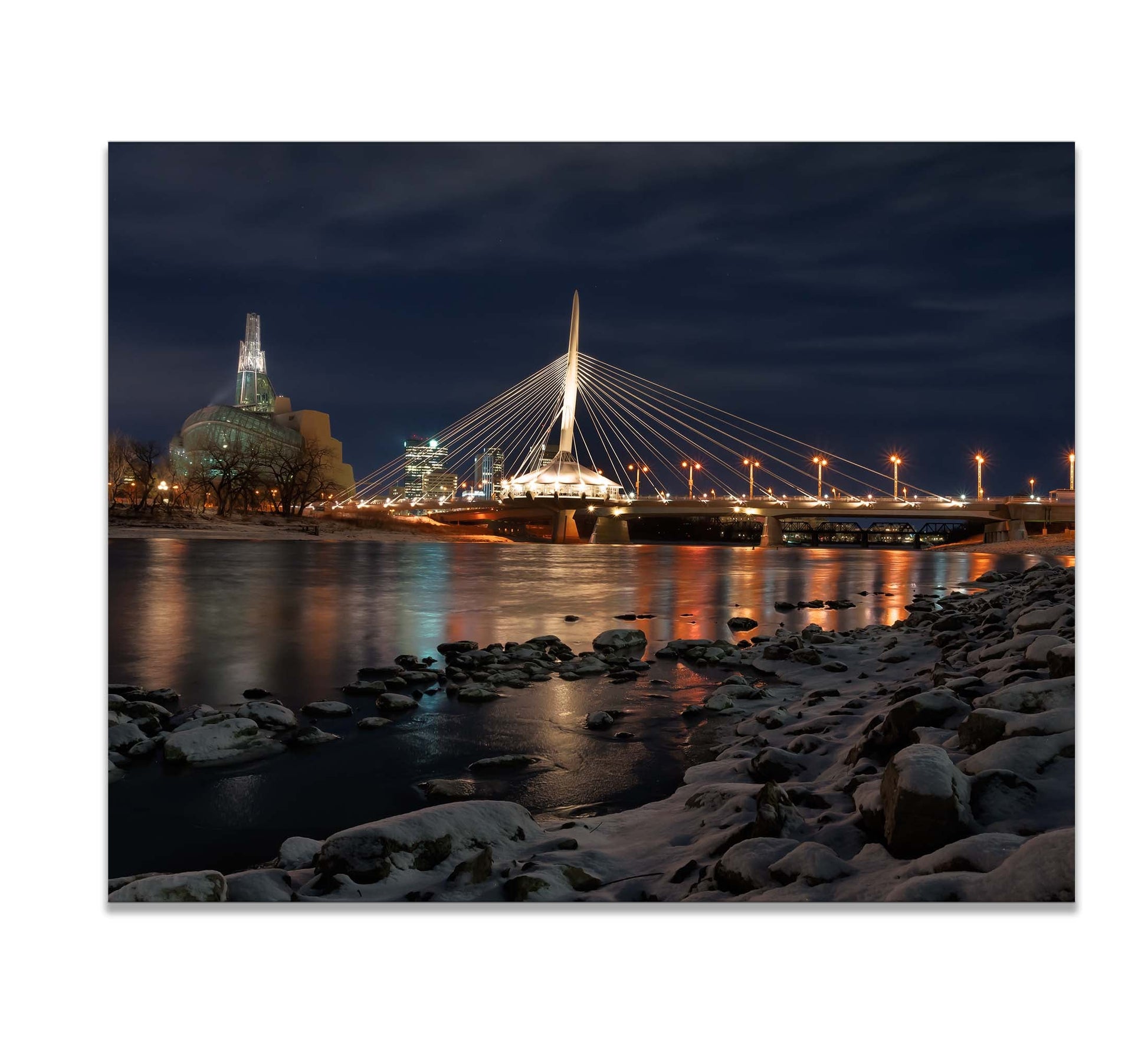 Winnipeg Skyline Canvas Print - Ready to Hang-Wall Art-DECOROLALA
