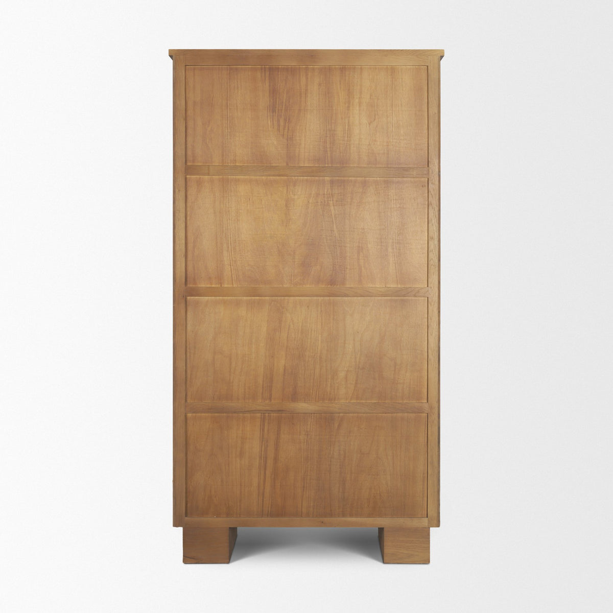 Winsford Two-Tone Oak Display Cabinet w/ Glass Doors-Cabinets-DECOROLALA