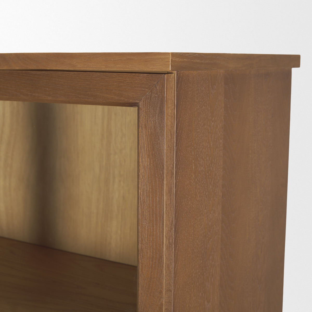 Winsford Two-Tone Oak Display Cabinet w/ Glass Doors-Cabinets-DECOROLALA