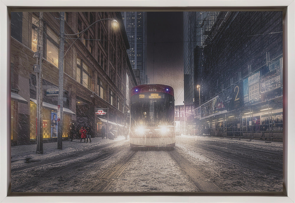 Winter Time Toronto Artwork Print by Jackson Carvalho-canvas-DECOROLALA