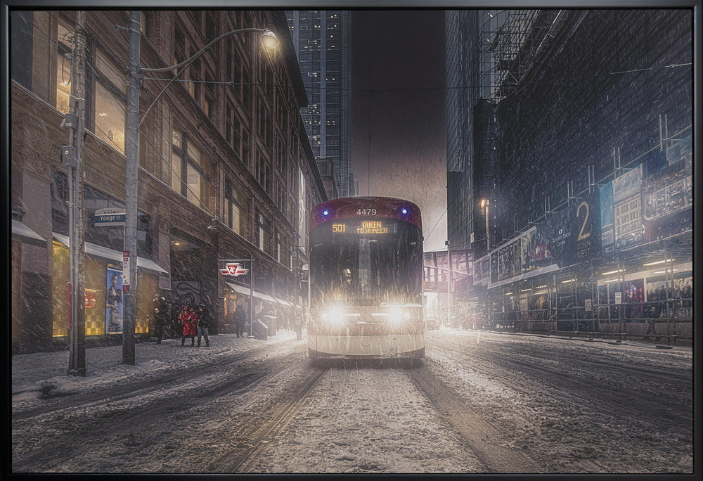 Winter Time Toronto Artwork Print by Jackson Carvalho-canvas-DECOROLALA