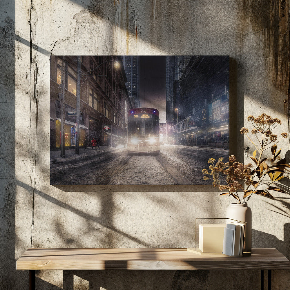 Winter Time Toronto Artwork Print by Jackson Carvalho-canvas-DECOROLALA