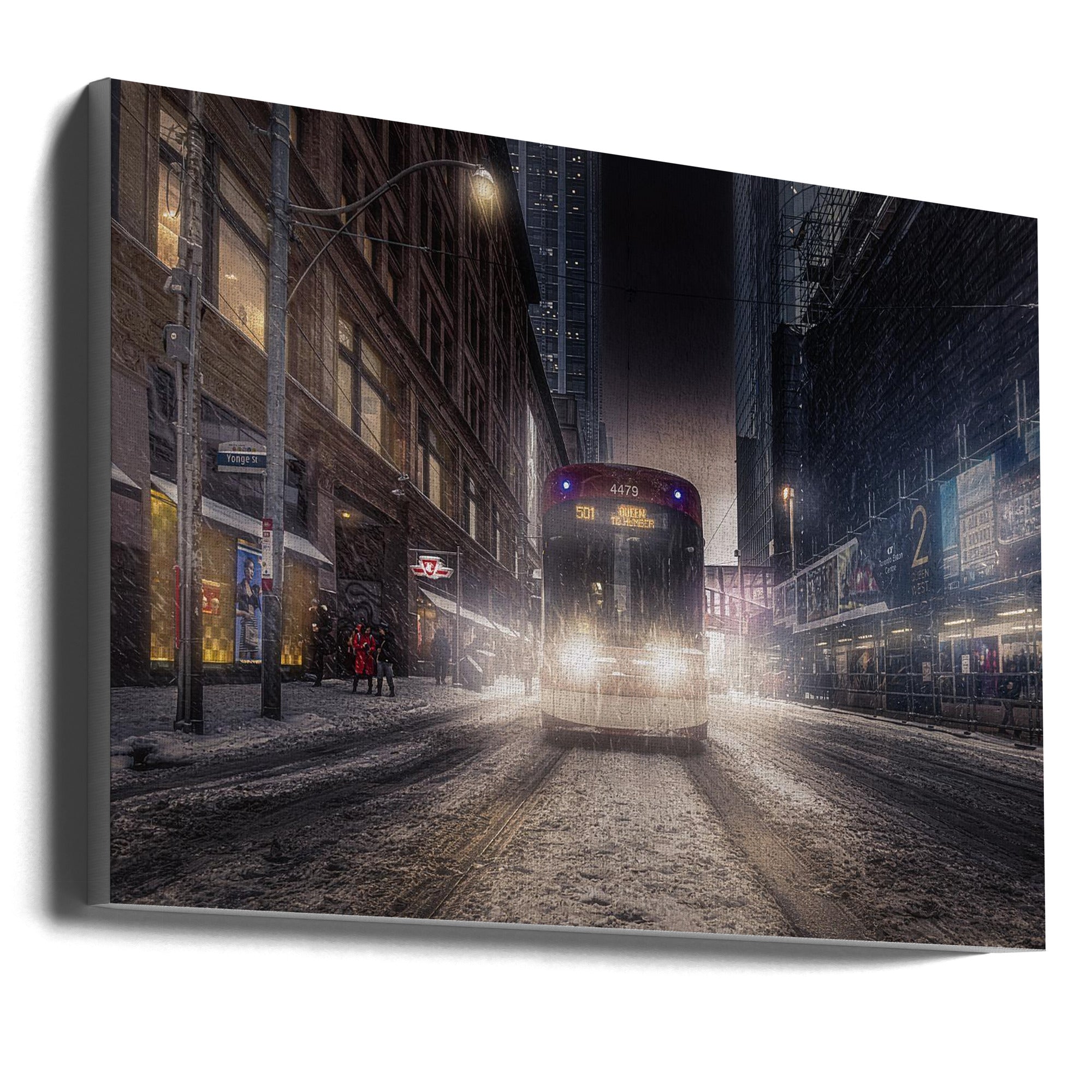 Winter Time Toronto Artwork Print by Jackson Carvalho-canvas-DECOROLALA
