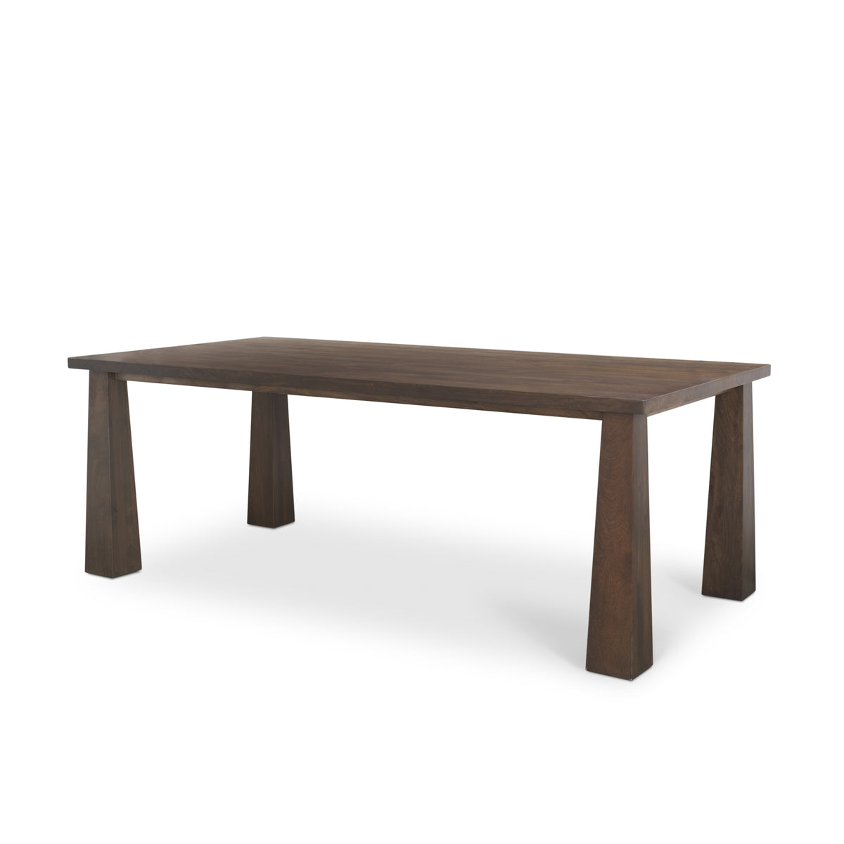 Wolcott 84"L x 42"W Rectangular Dining Table | Modern | Dark Brown Wood | Seats 8-Dining Tables-DECOROLALA