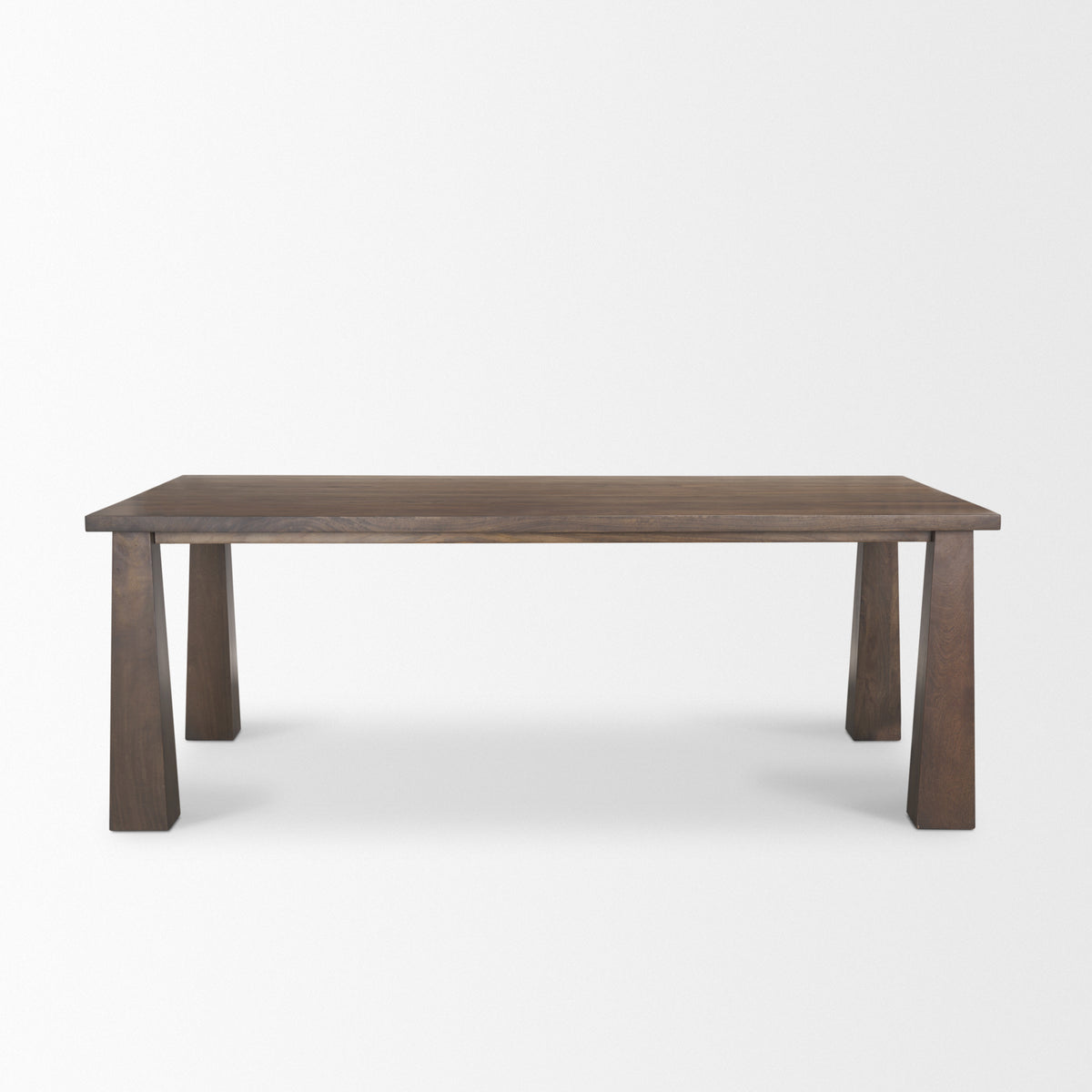 Wolcott 84"L x 42"W Rectangular Dining Table | Modern | Dark Brown Wood | Seats 8-Dining Tables-DECOROLALA