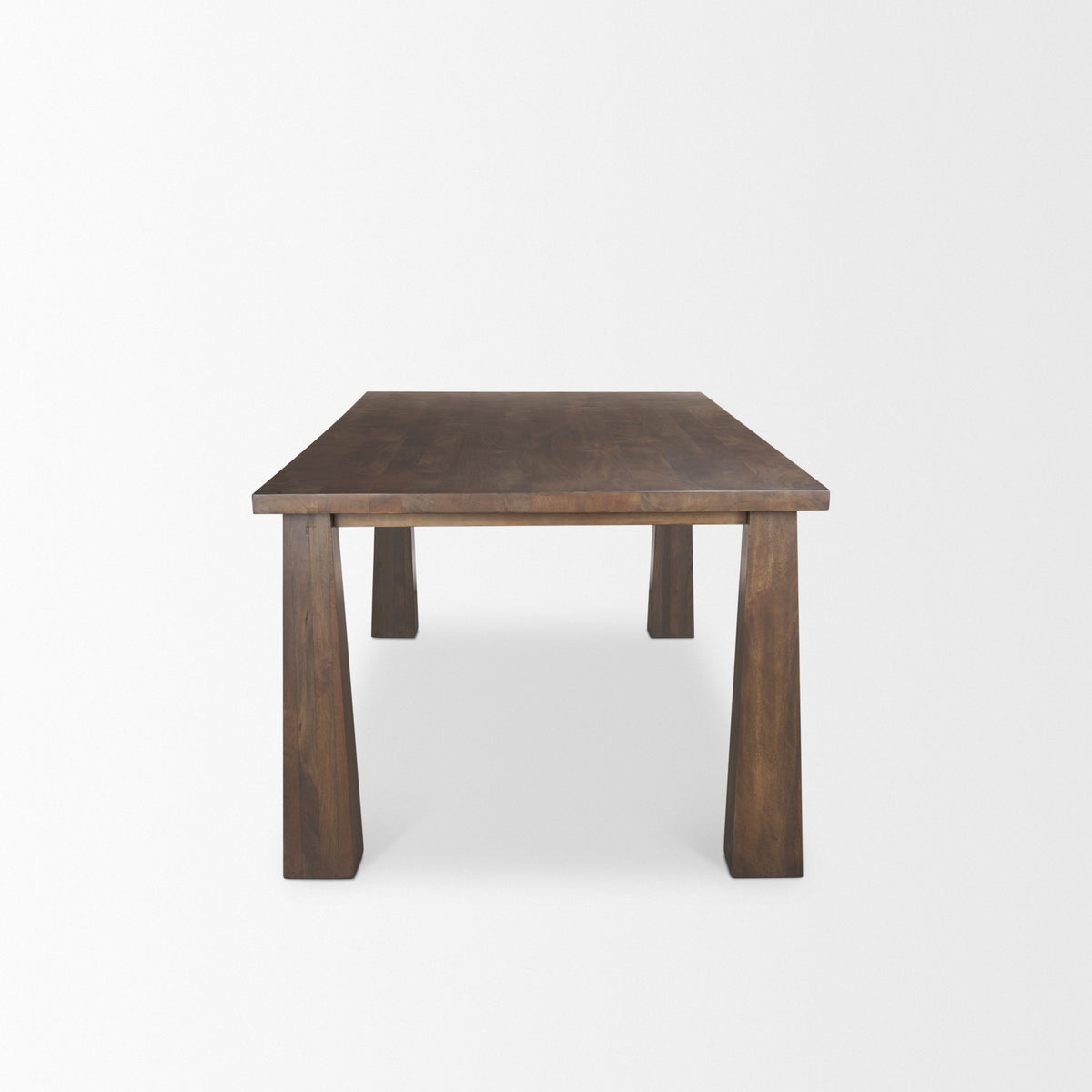 Wolcott 84"L x 42"W Rectangular Dining Table | Modern | Dark Brown Wood | Seats 8-Dining Tables-DECOROLALA