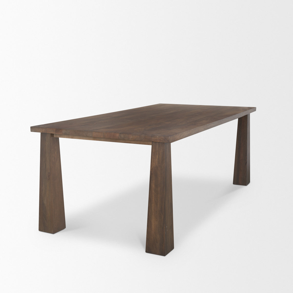 Wolcott 84"L x 42"W Rectangular Dining Table | Modern | Dark Brown Wood | Seats 8-Dining Tables-DECOROLALA