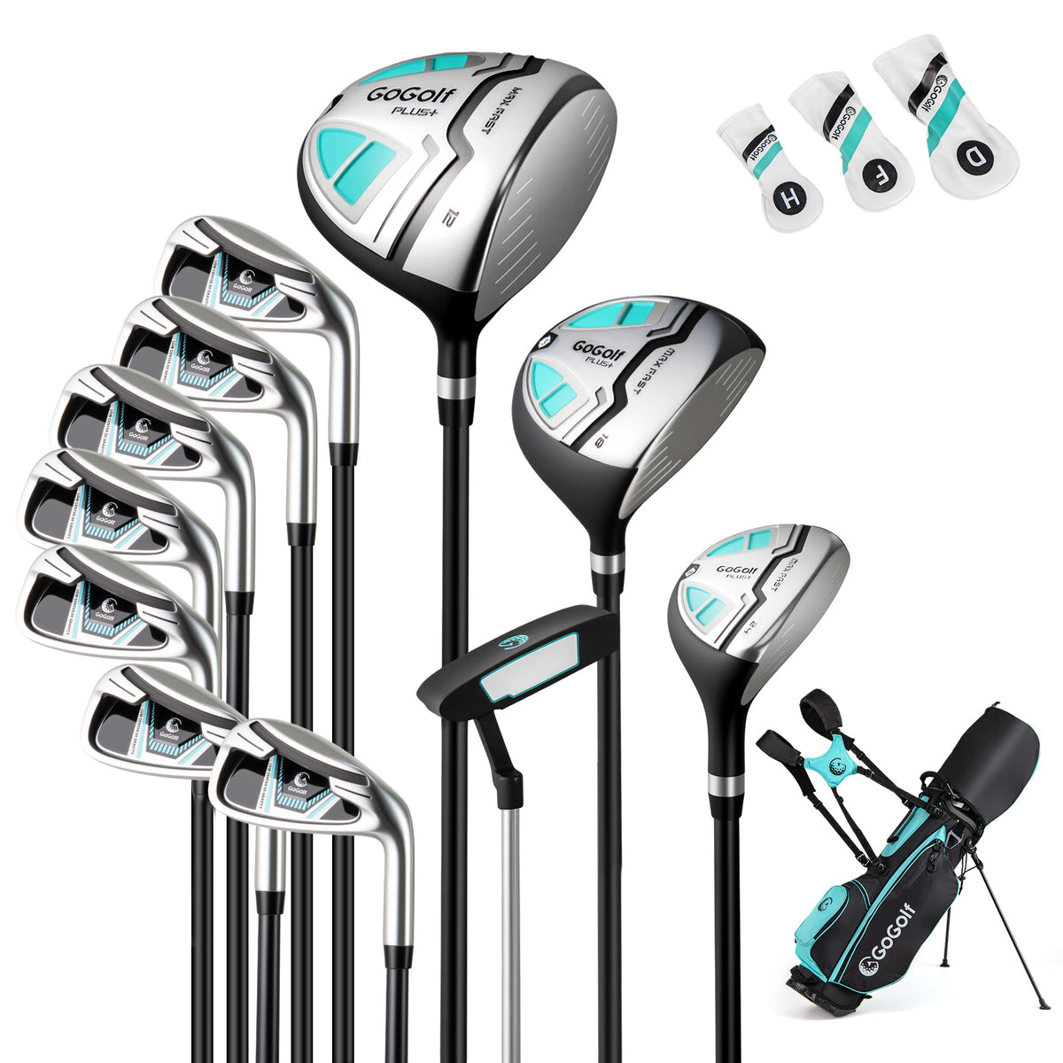 Women's Complete Golf Clubs and Bag Set Golf Stand Bag-Green-Golf-DECOROLALA