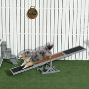 Wood Dog Agility Seesaw - 71" Fir Wood Training Platform Grey-Dogs-DECOROLALA