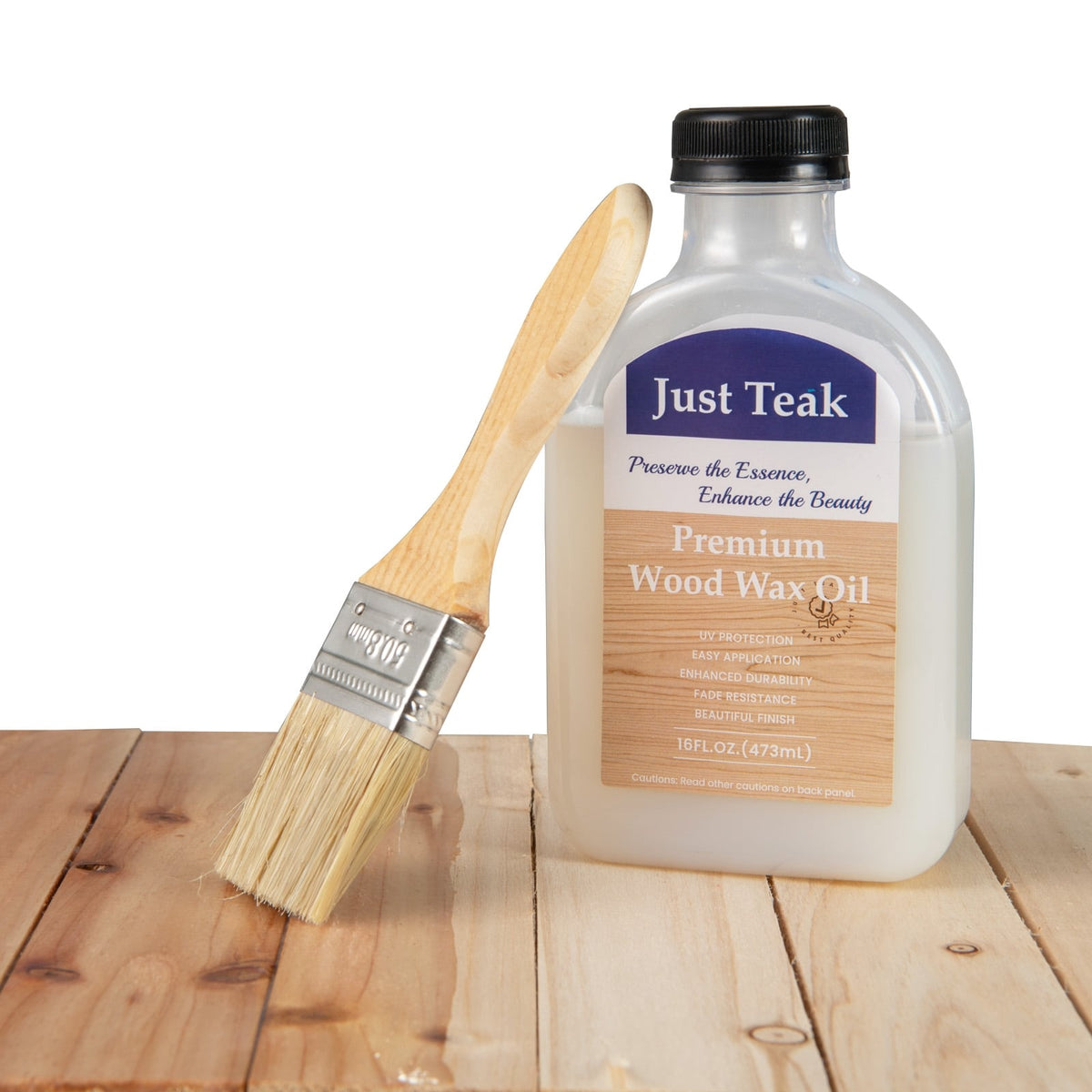 Wood Wax Oil for Outdoor and Indoor Furniture Teak Care Kit to Restore and Protect Wood-Outdoor Furniture Accessories-DECOROLALA