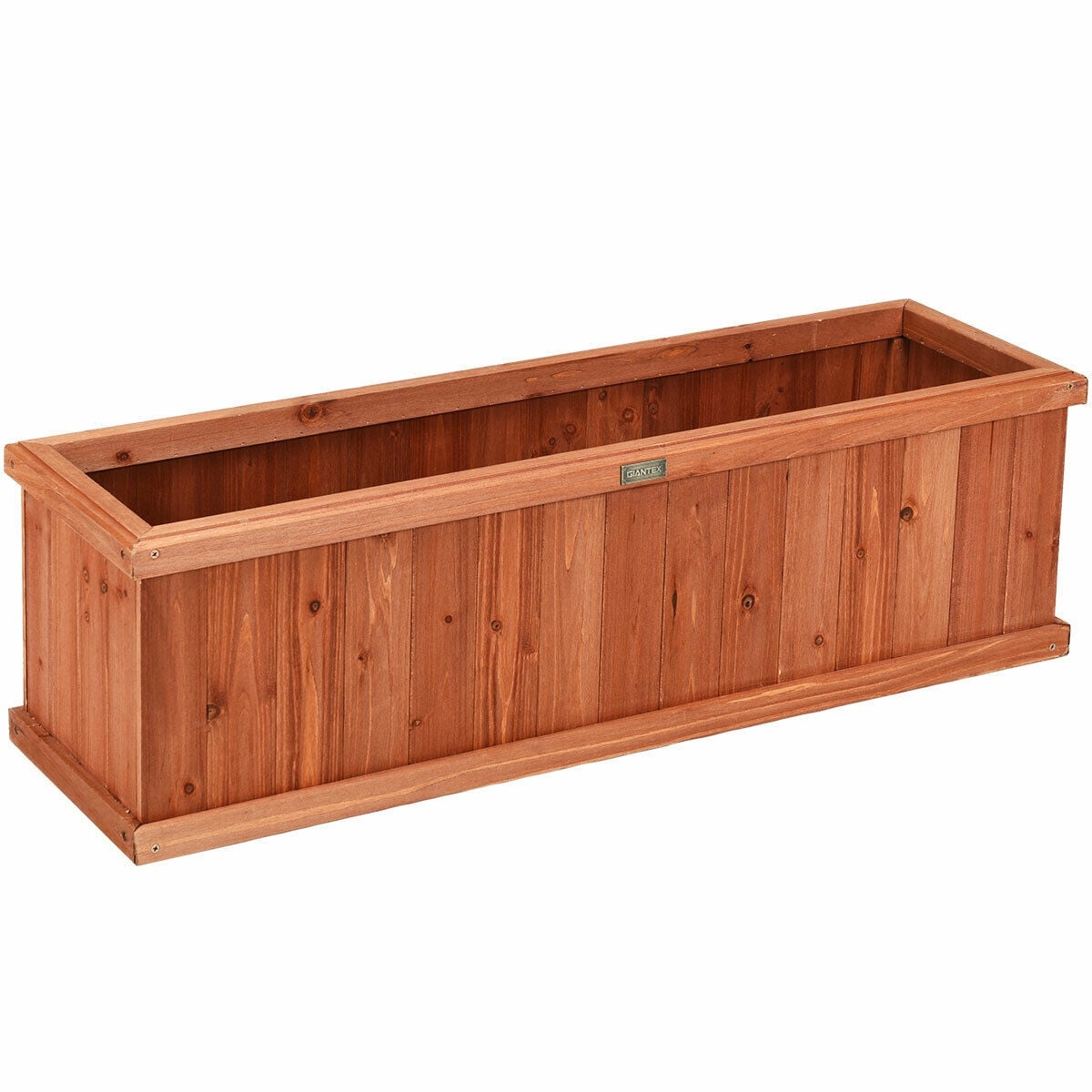 Wooden Decorative Planter Box for Garden Yard and Window-Raised Garden Beds-DECOROLALA