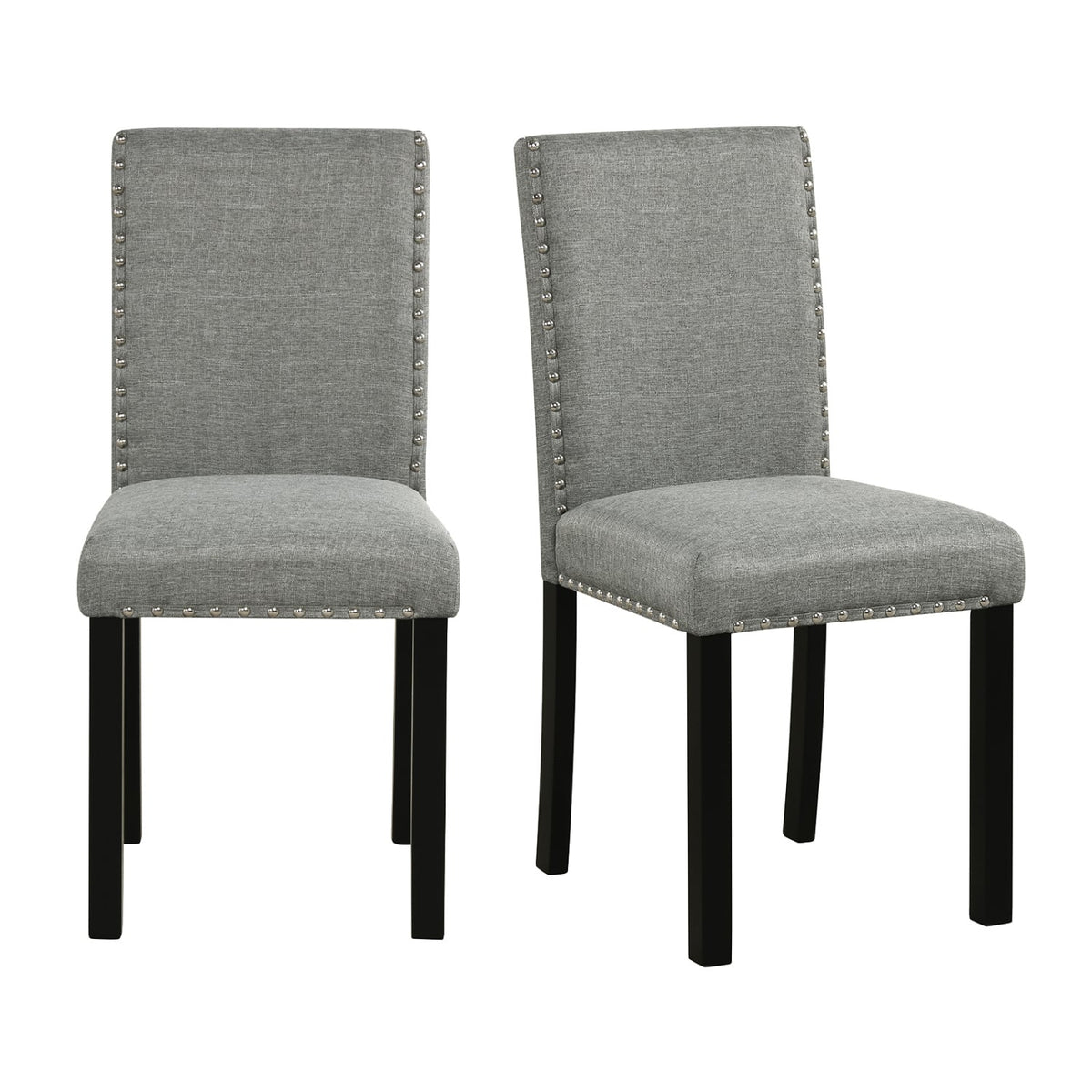 Wooden Dining Chairs Set of 2 with Bent Wood Legs-Dining Chairs-DECOROLALA