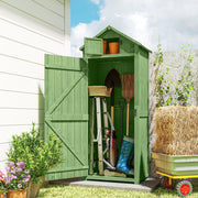 Wooden Garden Storage Shed - 30" x 21" x 71" Green-Patio & Garden > Lawn & Garden > Sheds > Outdoor Storage Cabinet-DECOROLALA