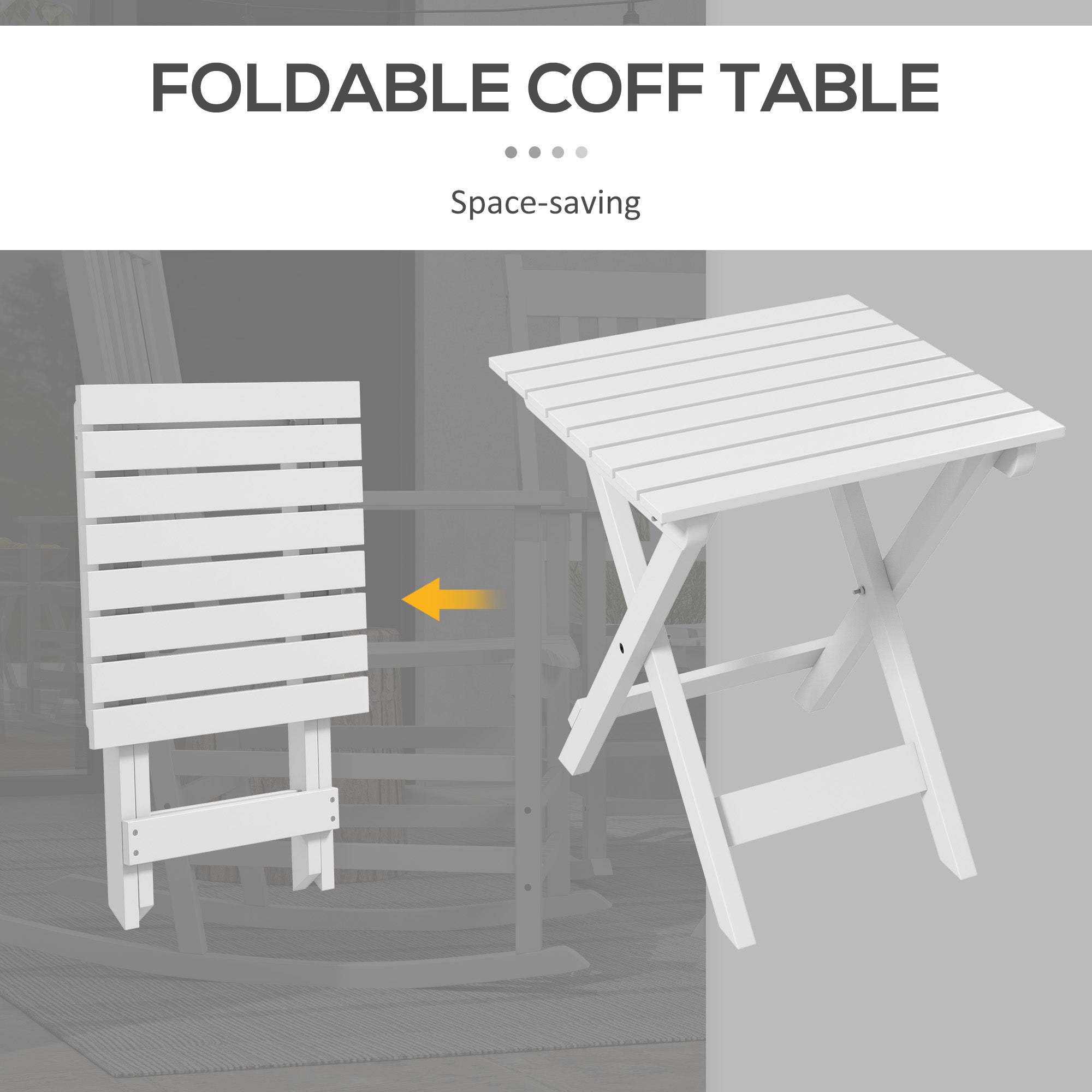 Wooden Rocking Chair Set - White 2 Chairs-DECOROLALA