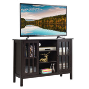 Wooden TV Stand Console Cabinet for 50 Inch TV-Brown-Entertainment Centers & TV Stands-DECOROLALA